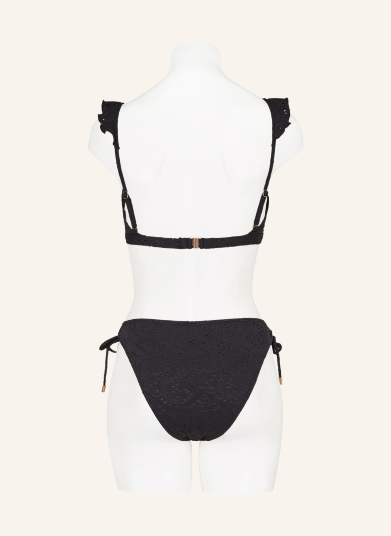 BEACHLIFE Bügel-Bikini-Top BLACK EMBROIDERY, Farbe: SCHWARZ (Bild 3)