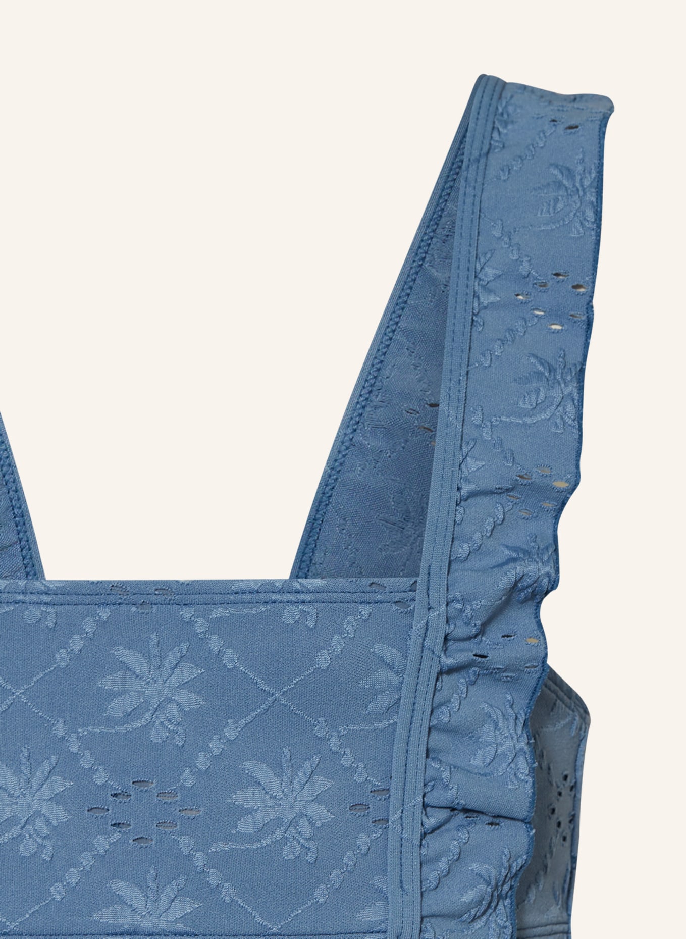 BEACHLIFE Bustier-Bikini BLUE EMBROIDERY, Farbe: BLAUGRAU (Bild 3)