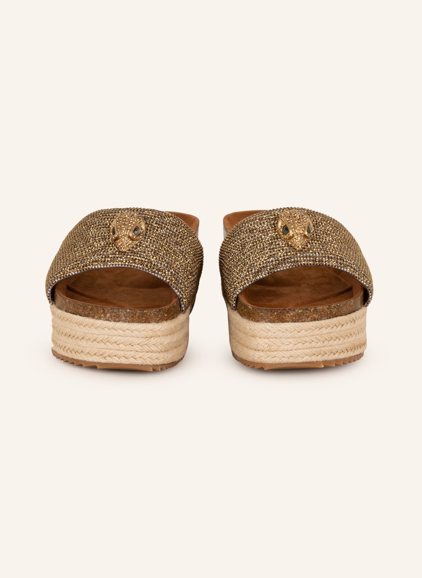 KURT GEIGER Pantofle KENSINGTON s ozdobnými kamínky, Barva: BÉŽOVÁ (Obrázek 3)
