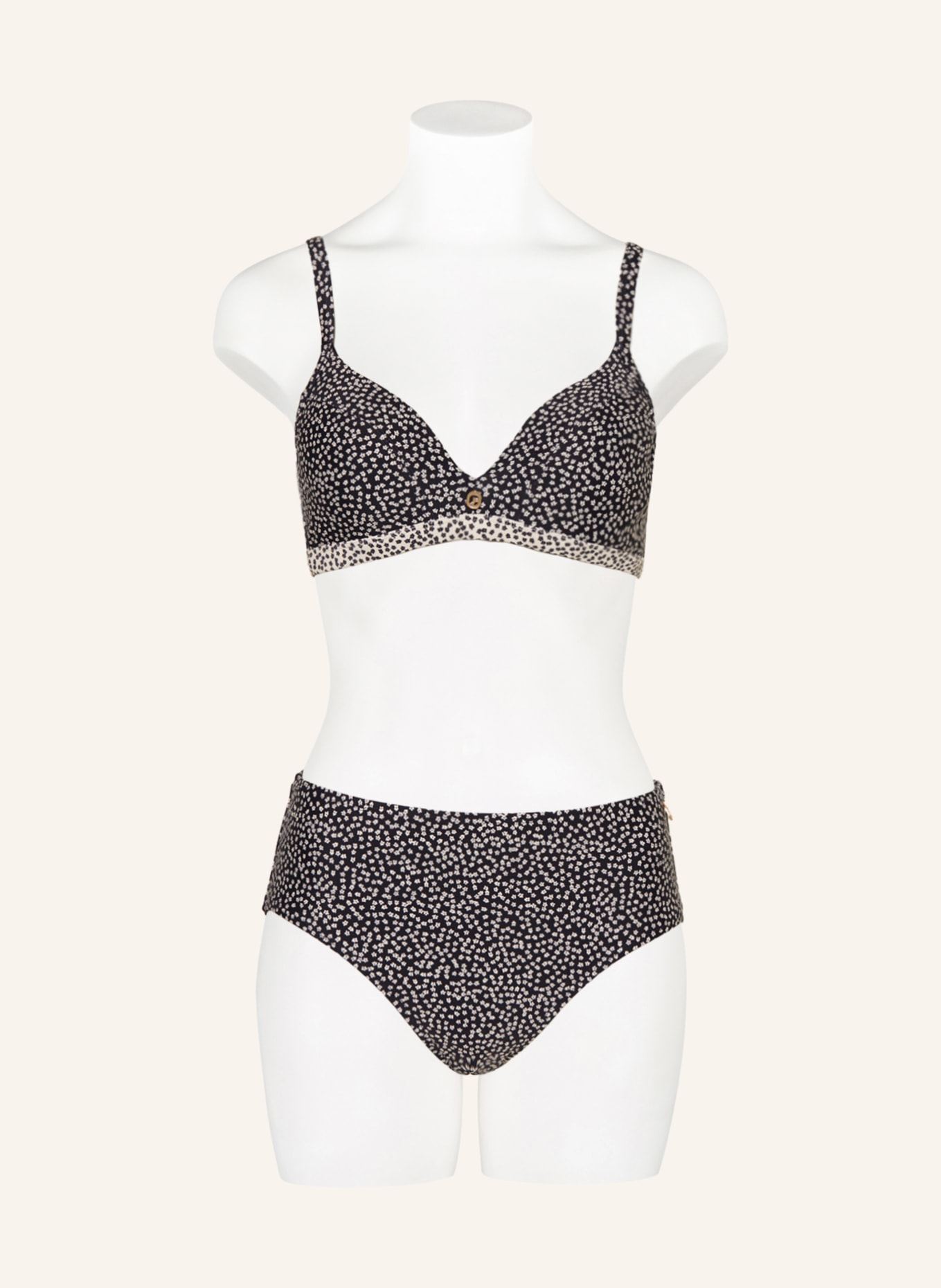 ten Cate Underwired bikini top, Color: BLACK/ ECRU (Image 2)