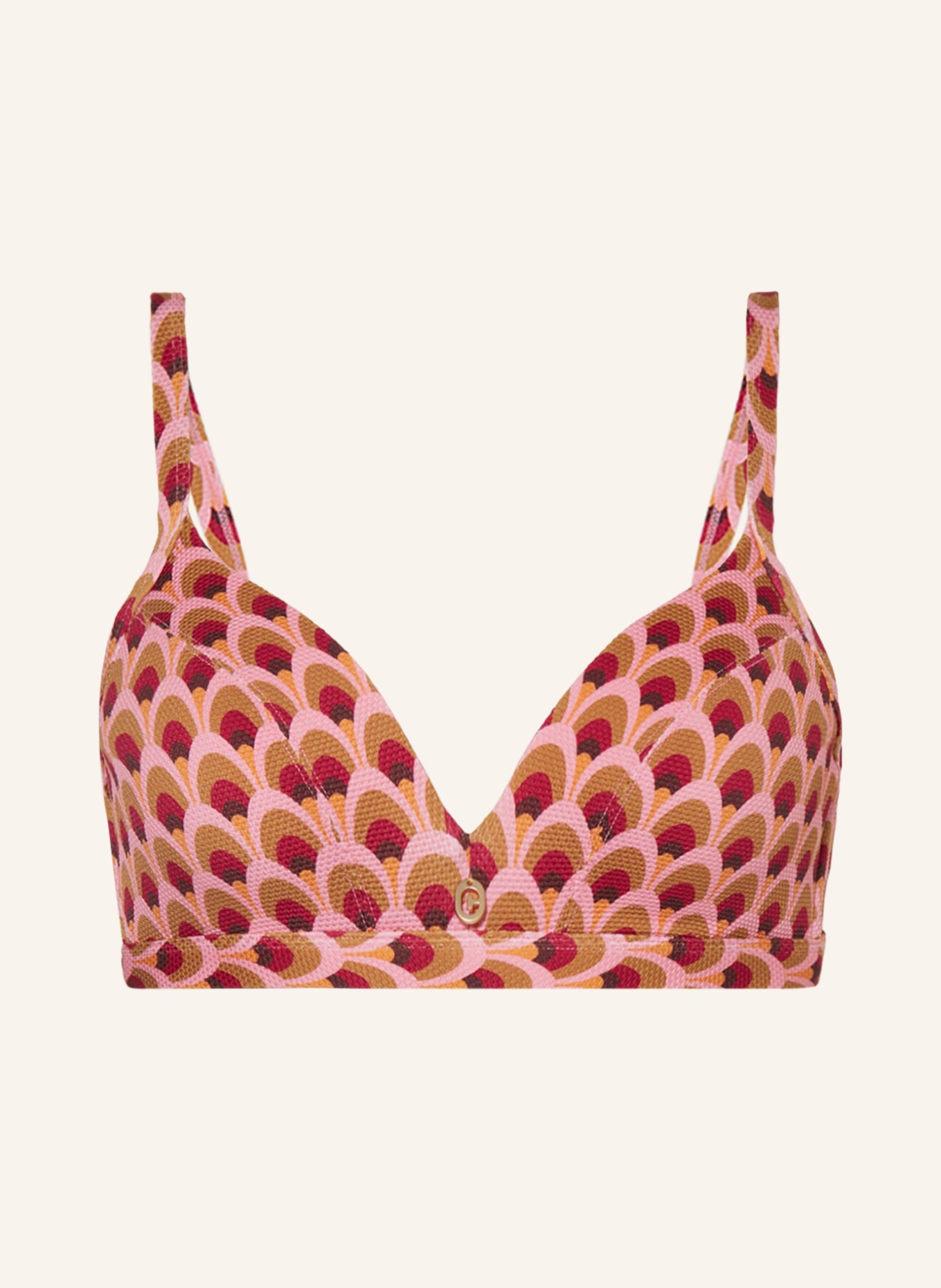 ten Cate Bügel-Bikini-Top, Farbe: ROSA/ OLIV/ FUCHSIA (Bild 1)