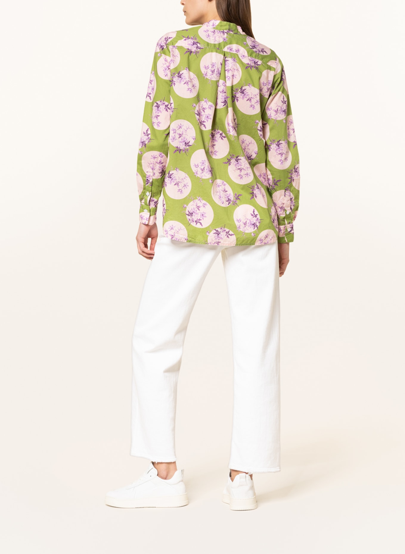 lilienfels Shirt blouse, Color: LIGHT GREEN/ PURPLE (Image 3)