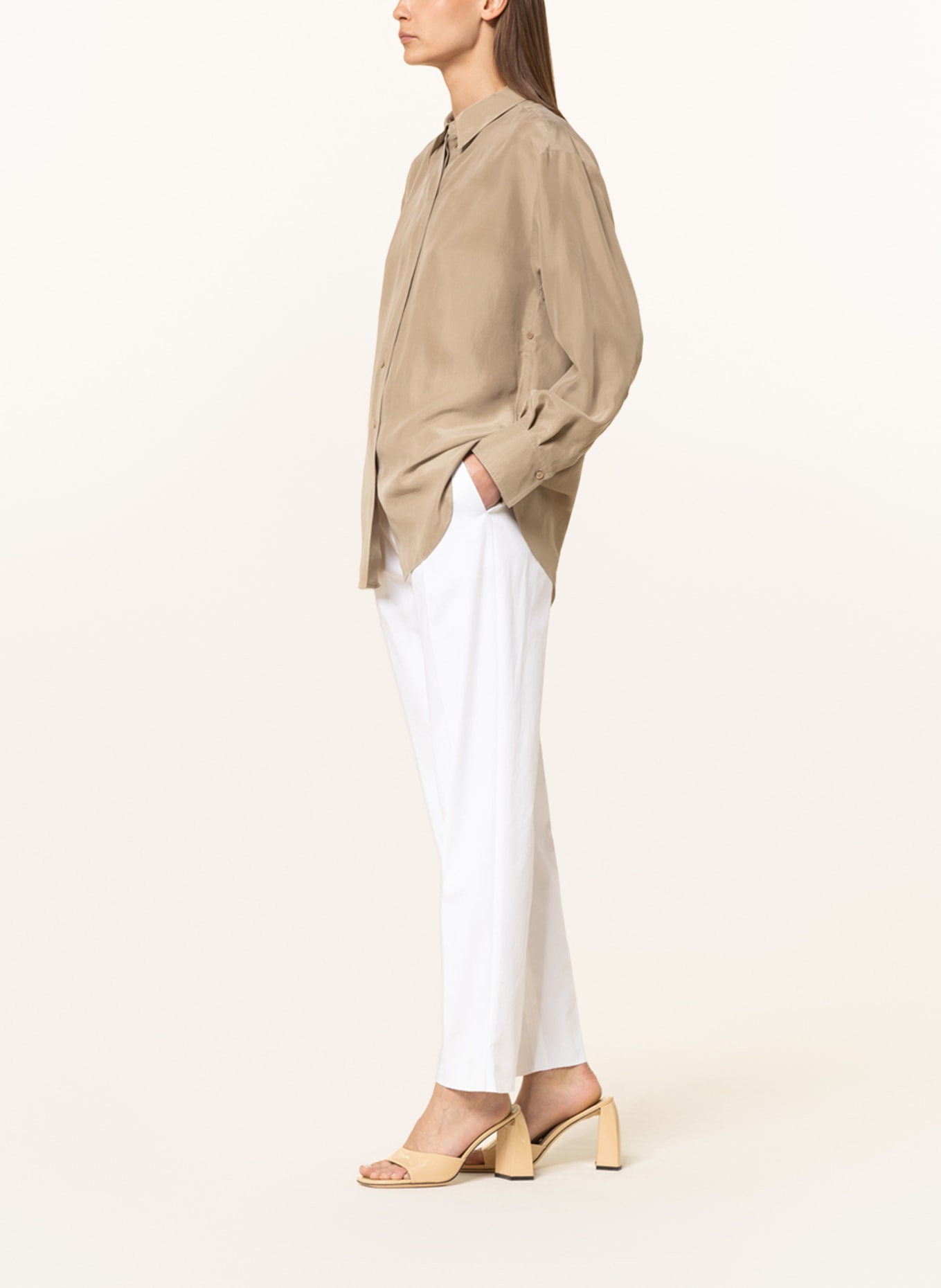 MaxMara STUDIO Trousers CALANTE, Color: WHITE (Image 4)