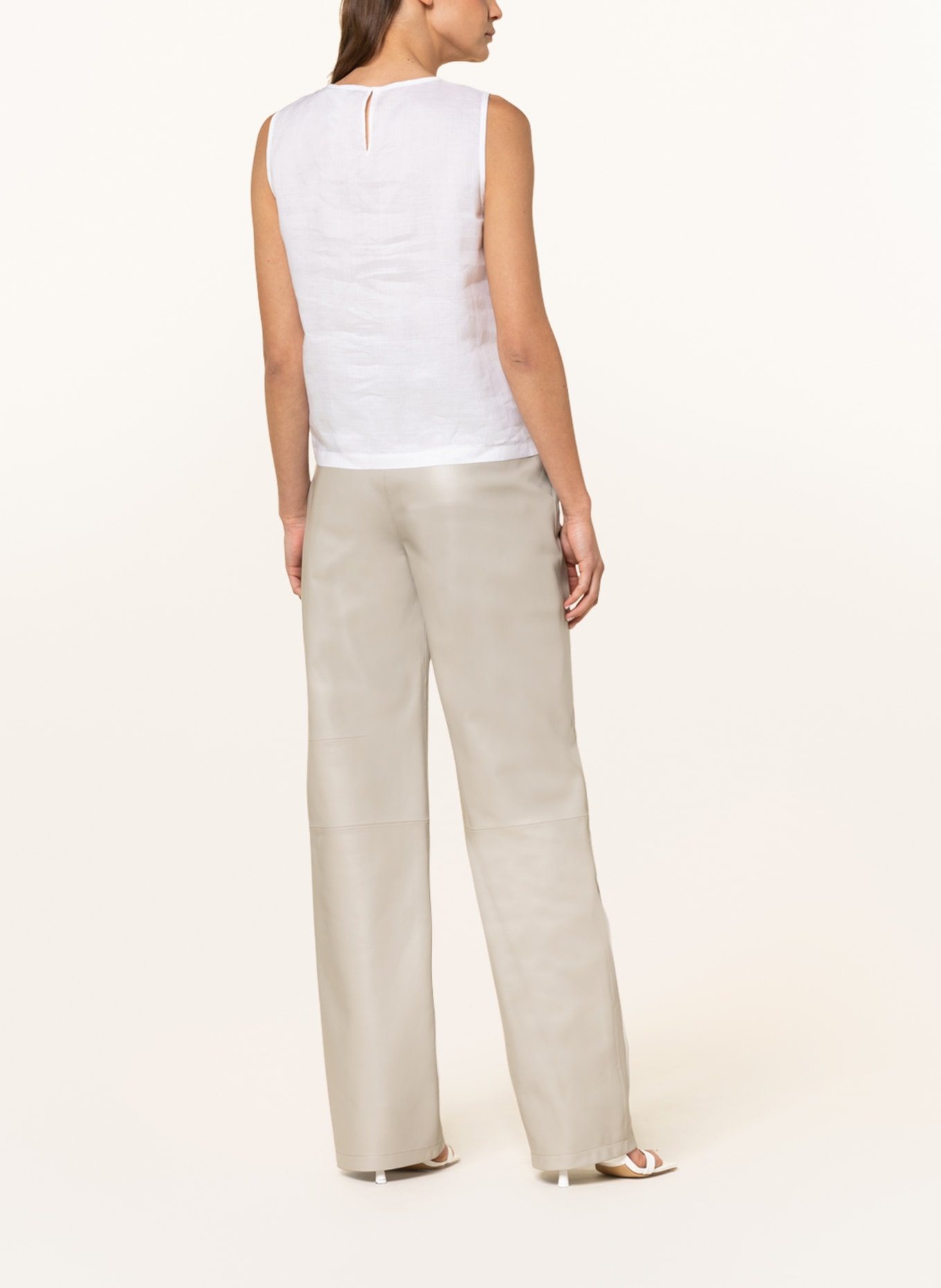 MaxMara STUDIO Blouse top GIOSTRA with broderie anglaise, Color: WHITE (Image 3)
