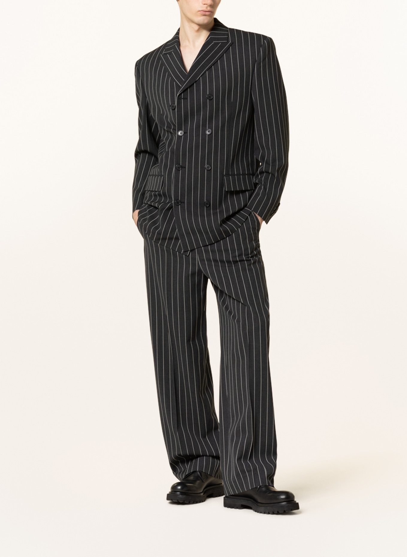, Color: 9599 Anthracite/White Pinstripe(Image 1)