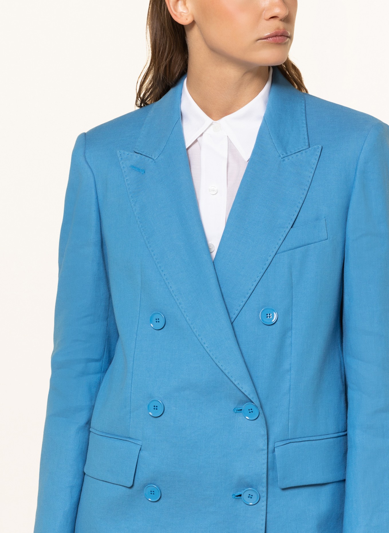 WEEKEND MaxMara Blazer YARDEN with linen, Color: BLUE (Image 4)