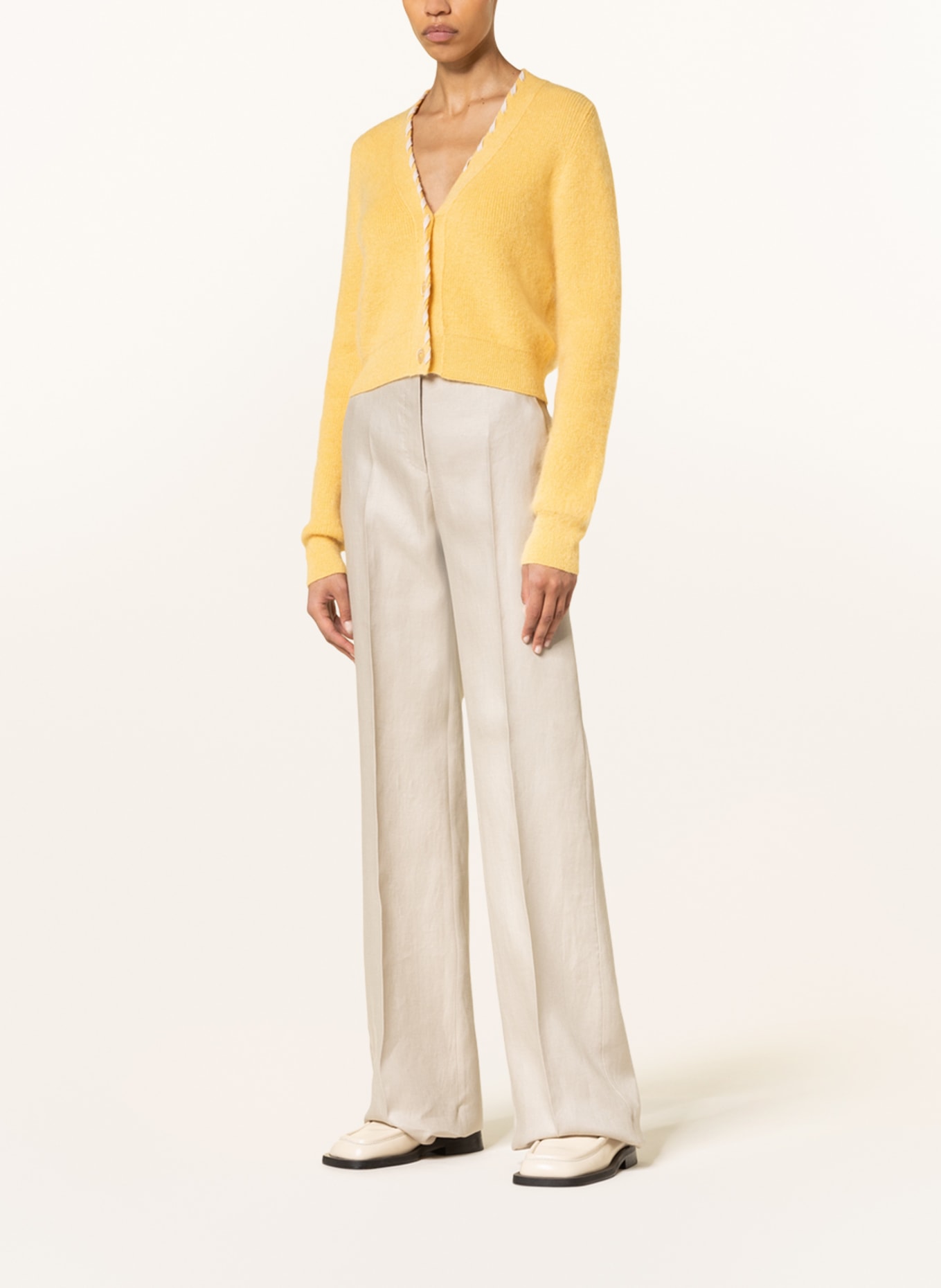 Max Mara Linen trousers ZARELIA, Color: BEIGE (Image 2)