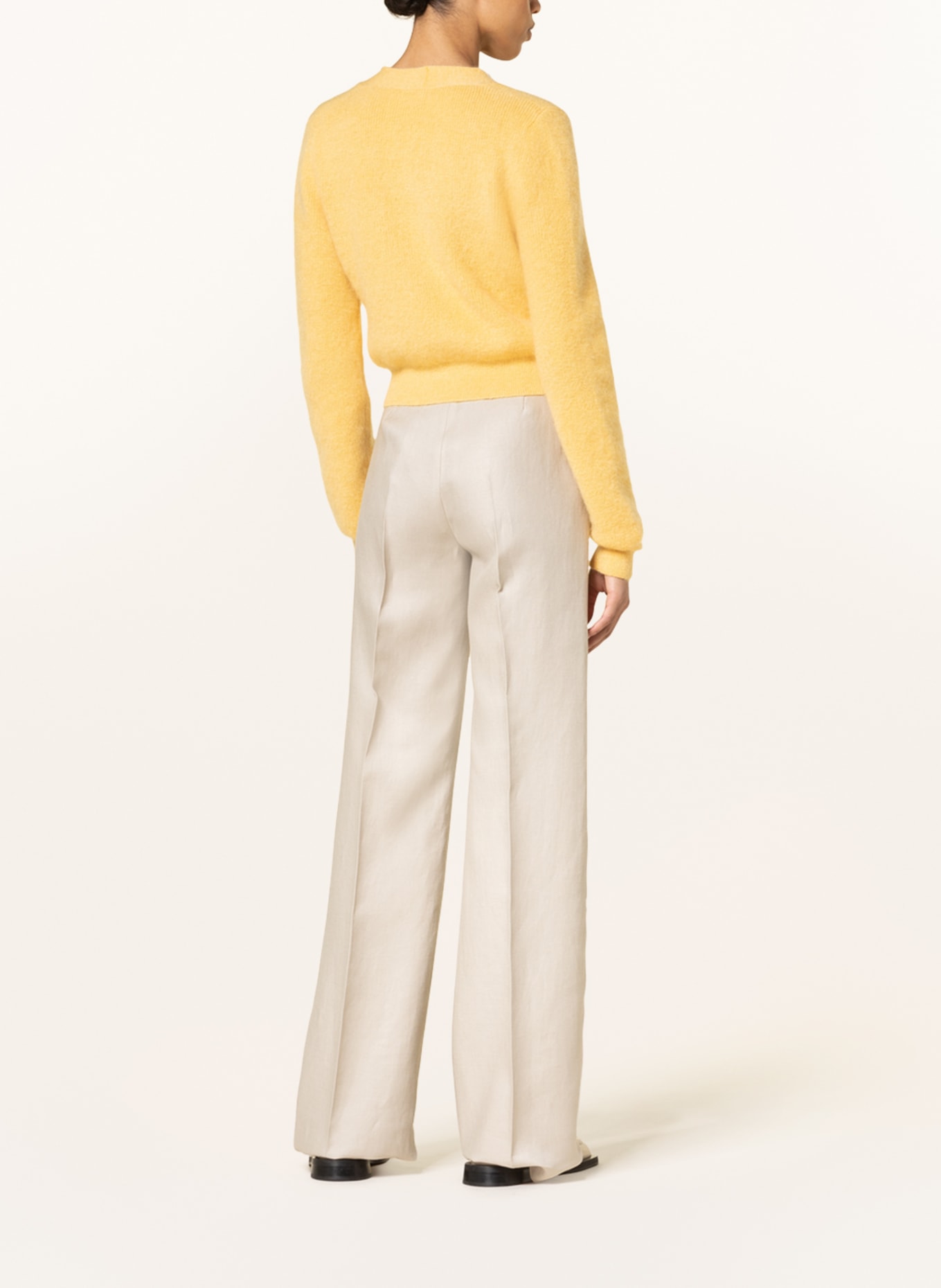 Max Mara Linen trousers ZARELIA, Color: BEIGE (Image 3)