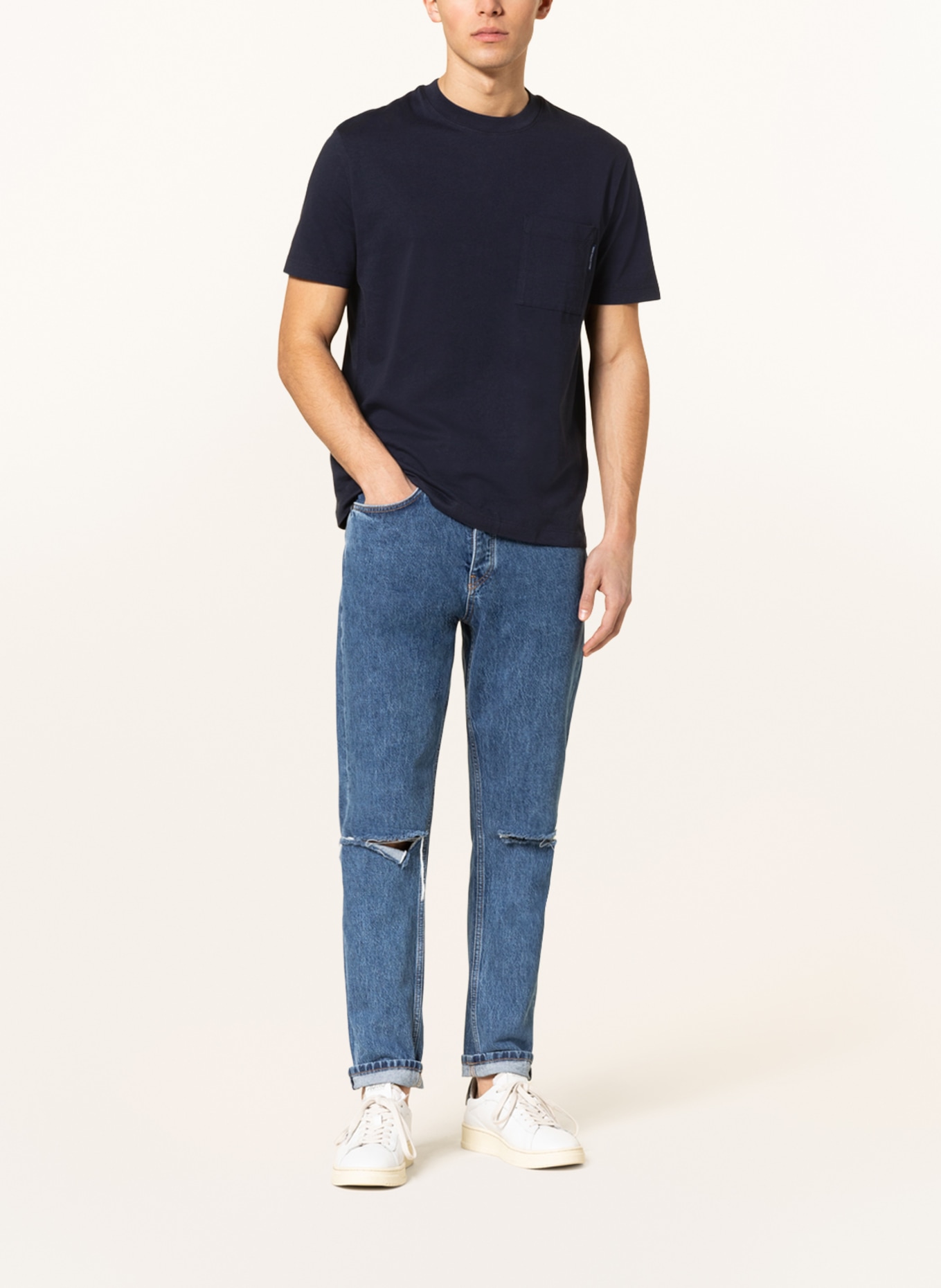 Marc O'Polo DENIM T-shirt, Color: DARK BLUE (Image 2)