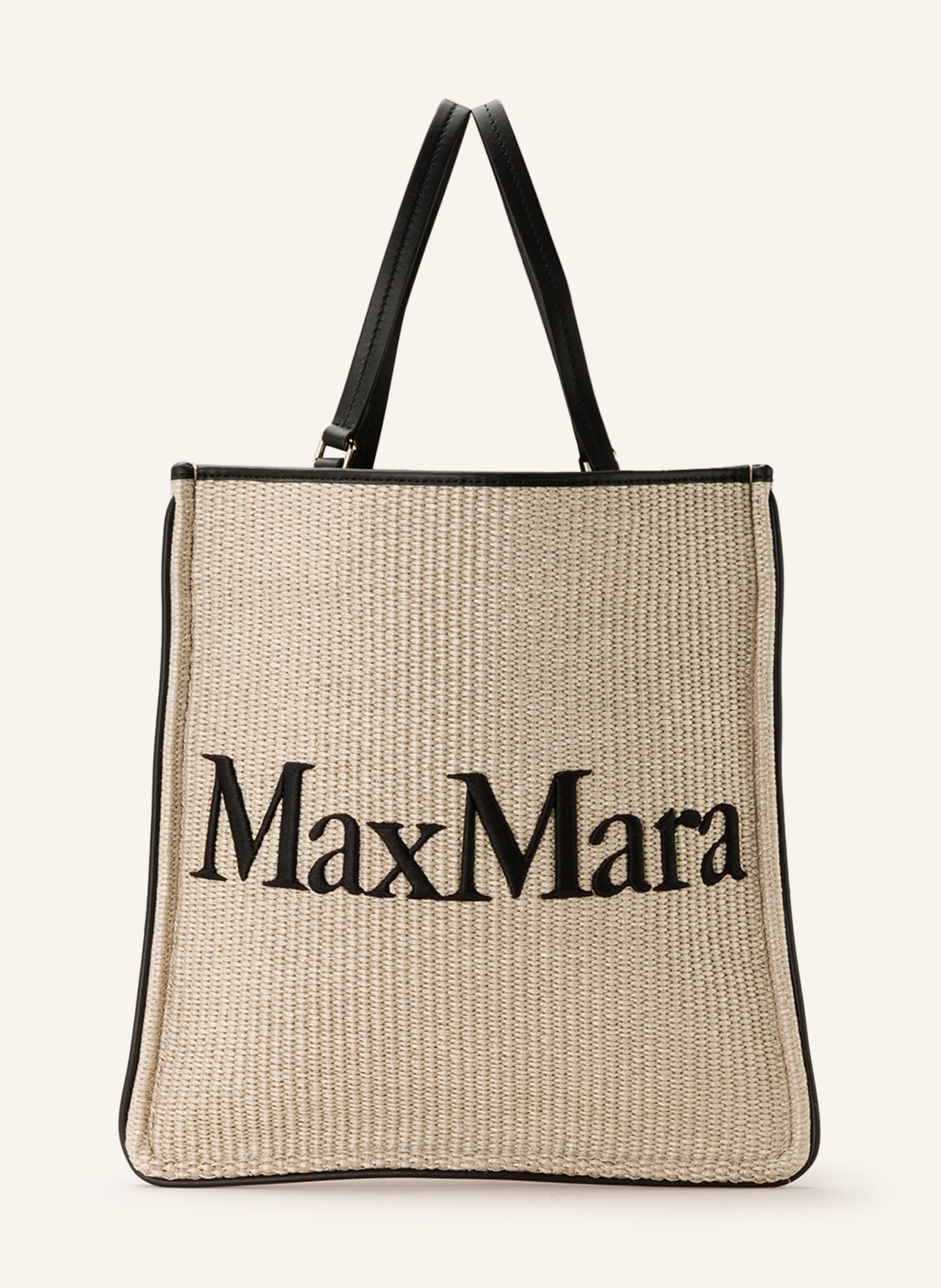 Max Mara Shopper EASYBAG, Farbe: BEIGE/ SCHWARZ (Bild 1)