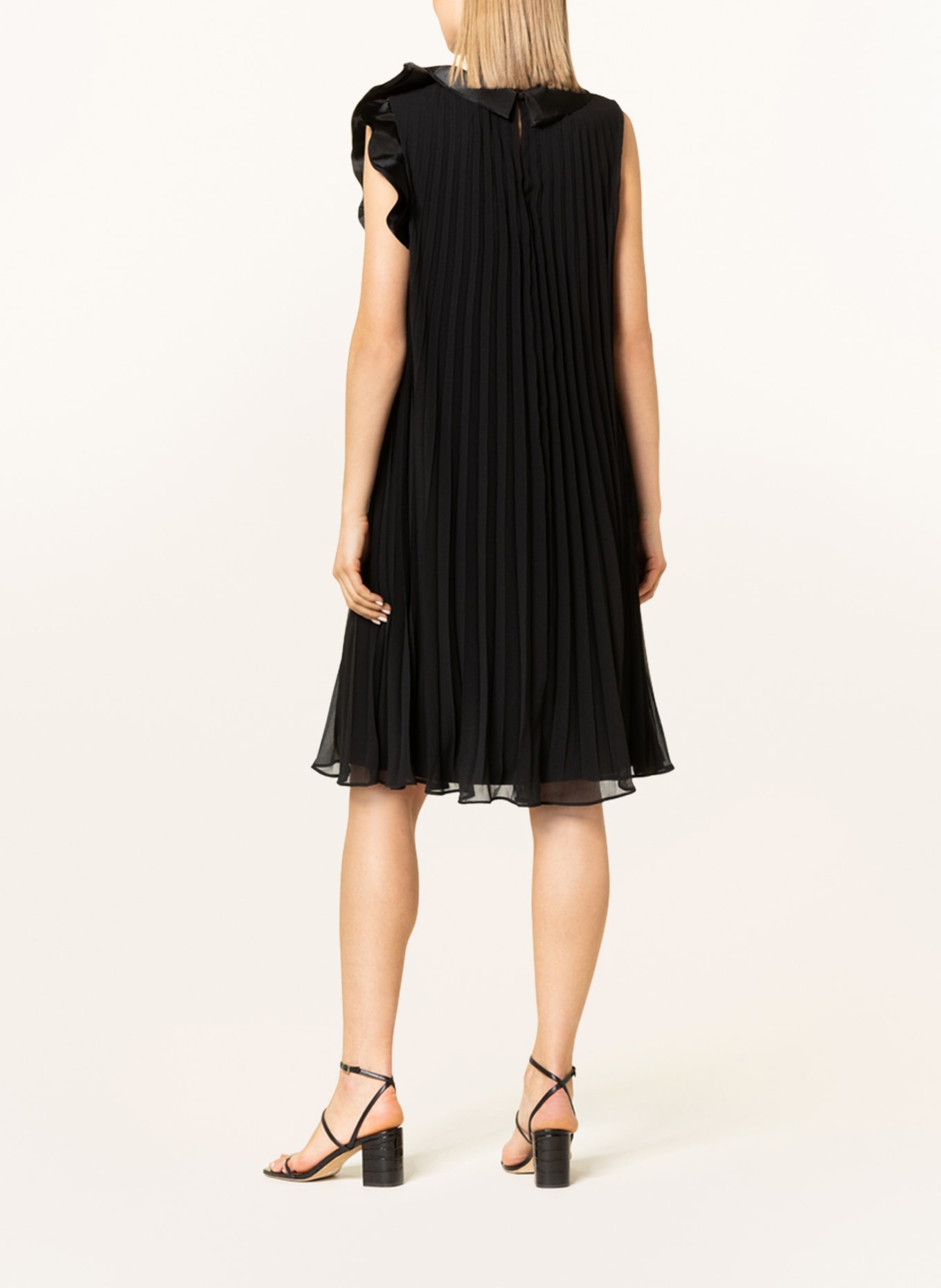 Joseph Ribkoff SIGNATURE Pleated dress, Color: BLACK (Image 3)