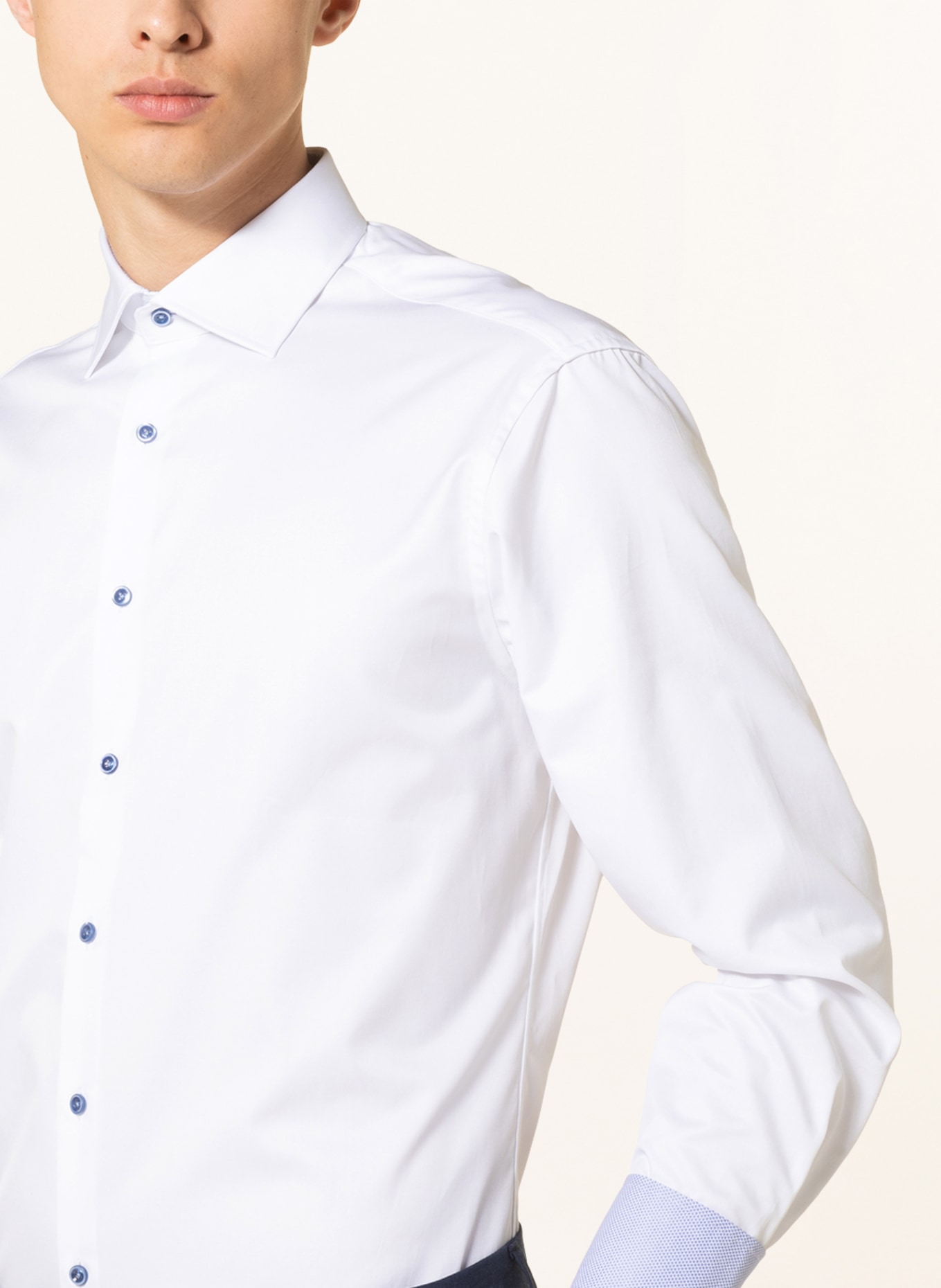 Stenströms Shirt Body fit, Color: WHITE (Image 4)