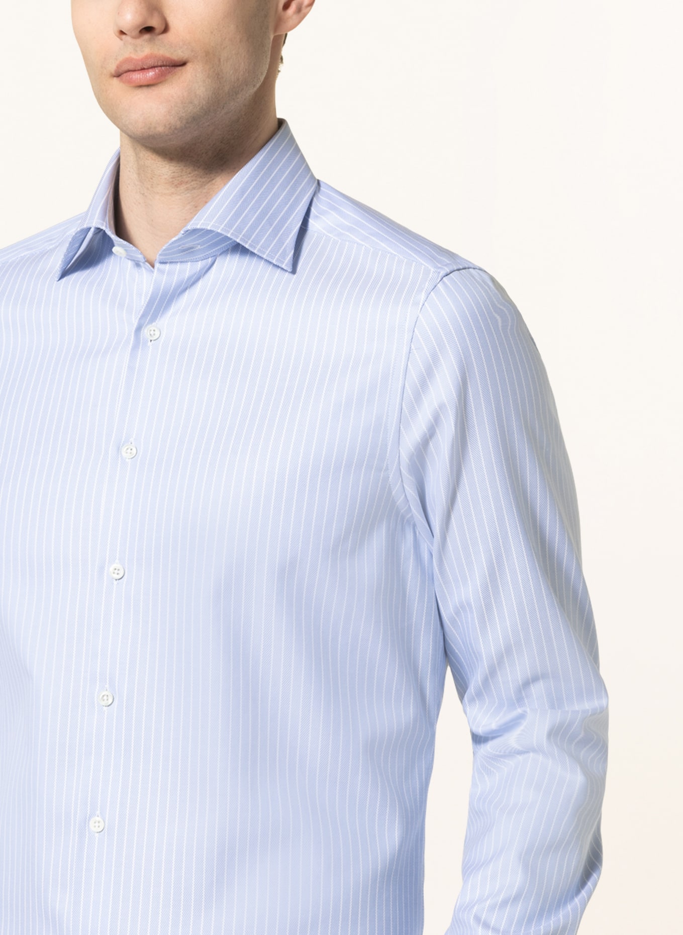 Stenströms Shirt slim fit, Color: LIGHT BLUE/ WHITE (Image 4)