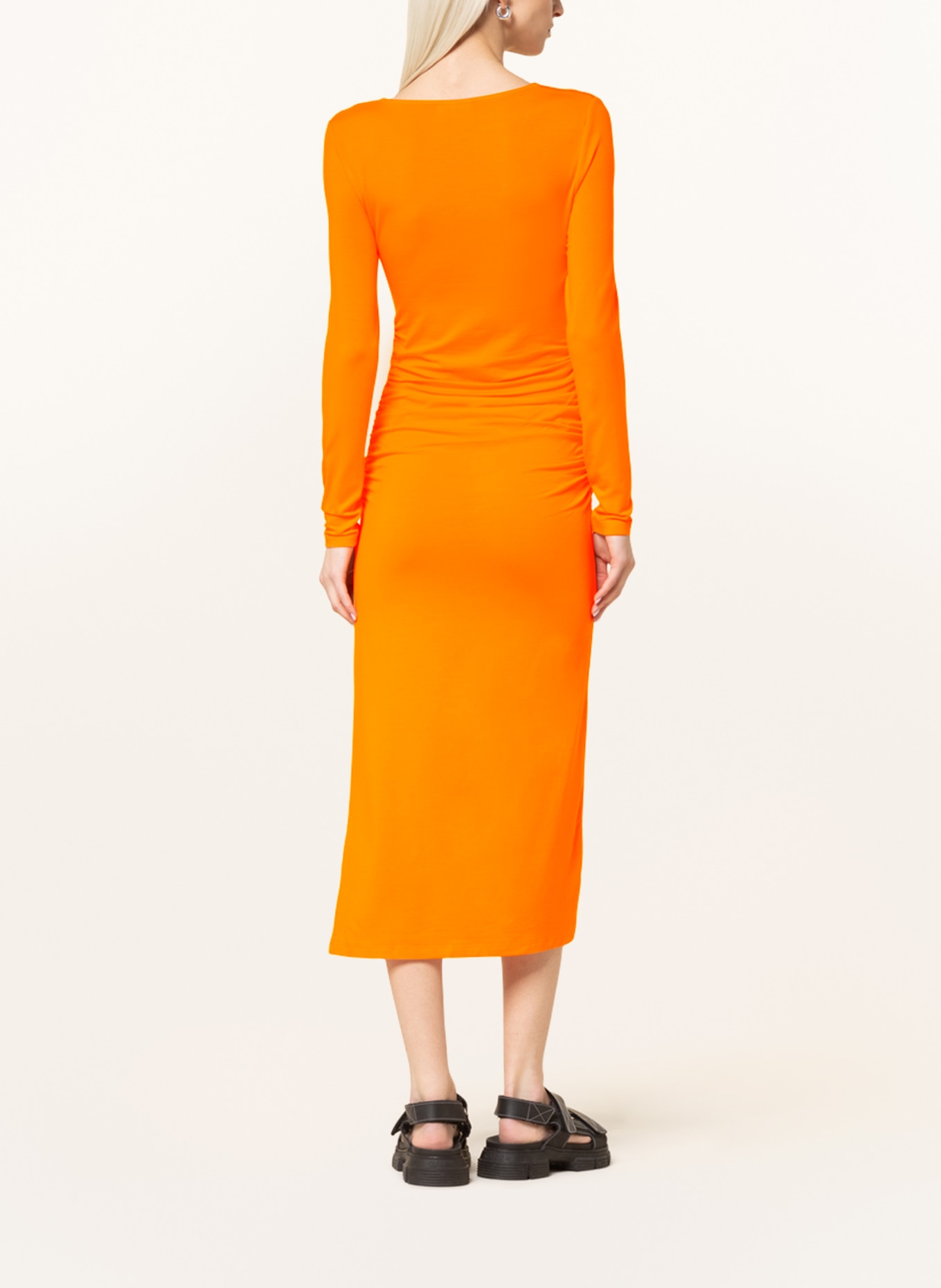 GANNI Jersey dress, Color: ORANGE (Image 3)