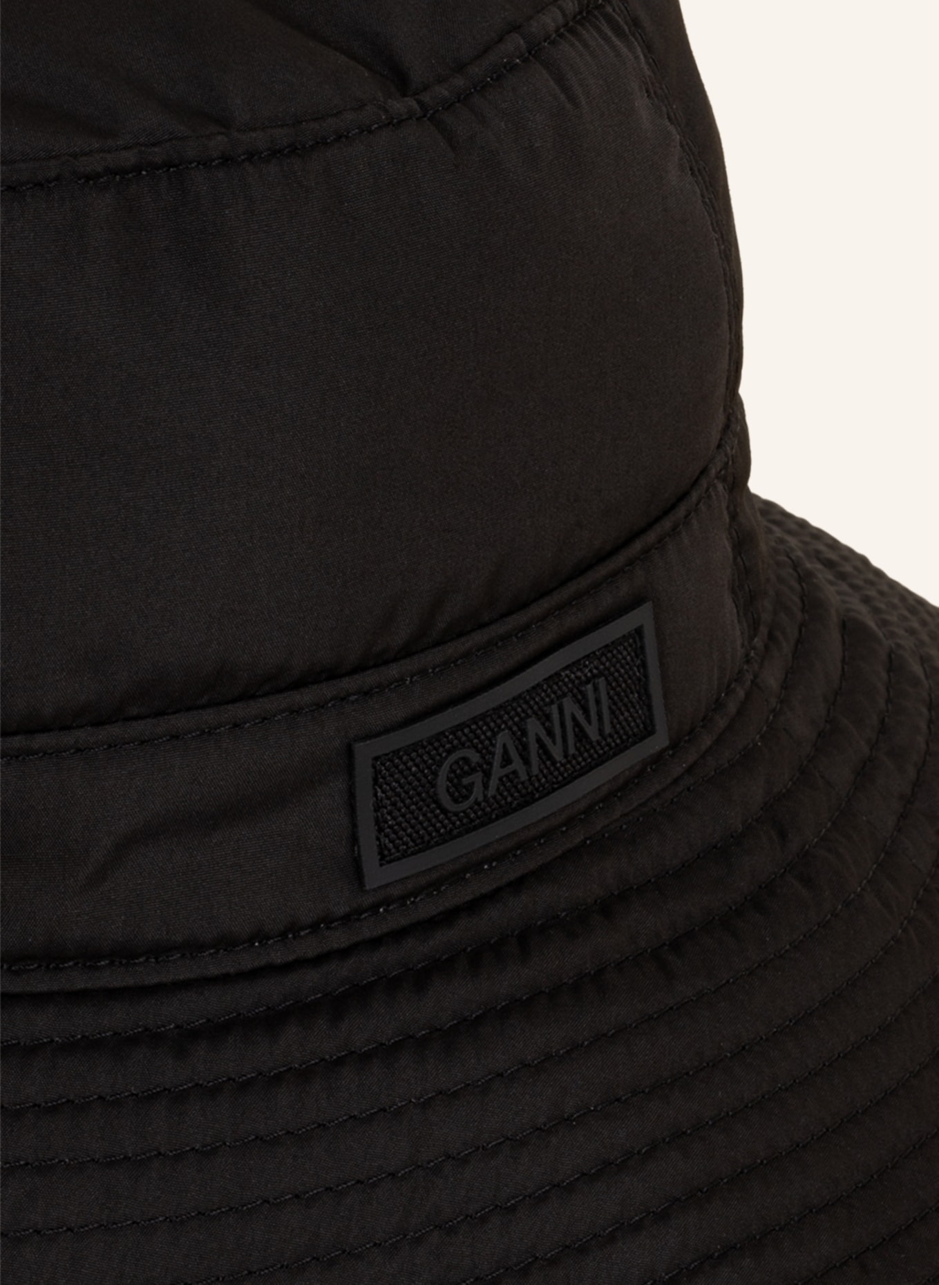 GANNI Klobouk Bucket Hat, Barva: ČERNÁ (Obrázek 3)