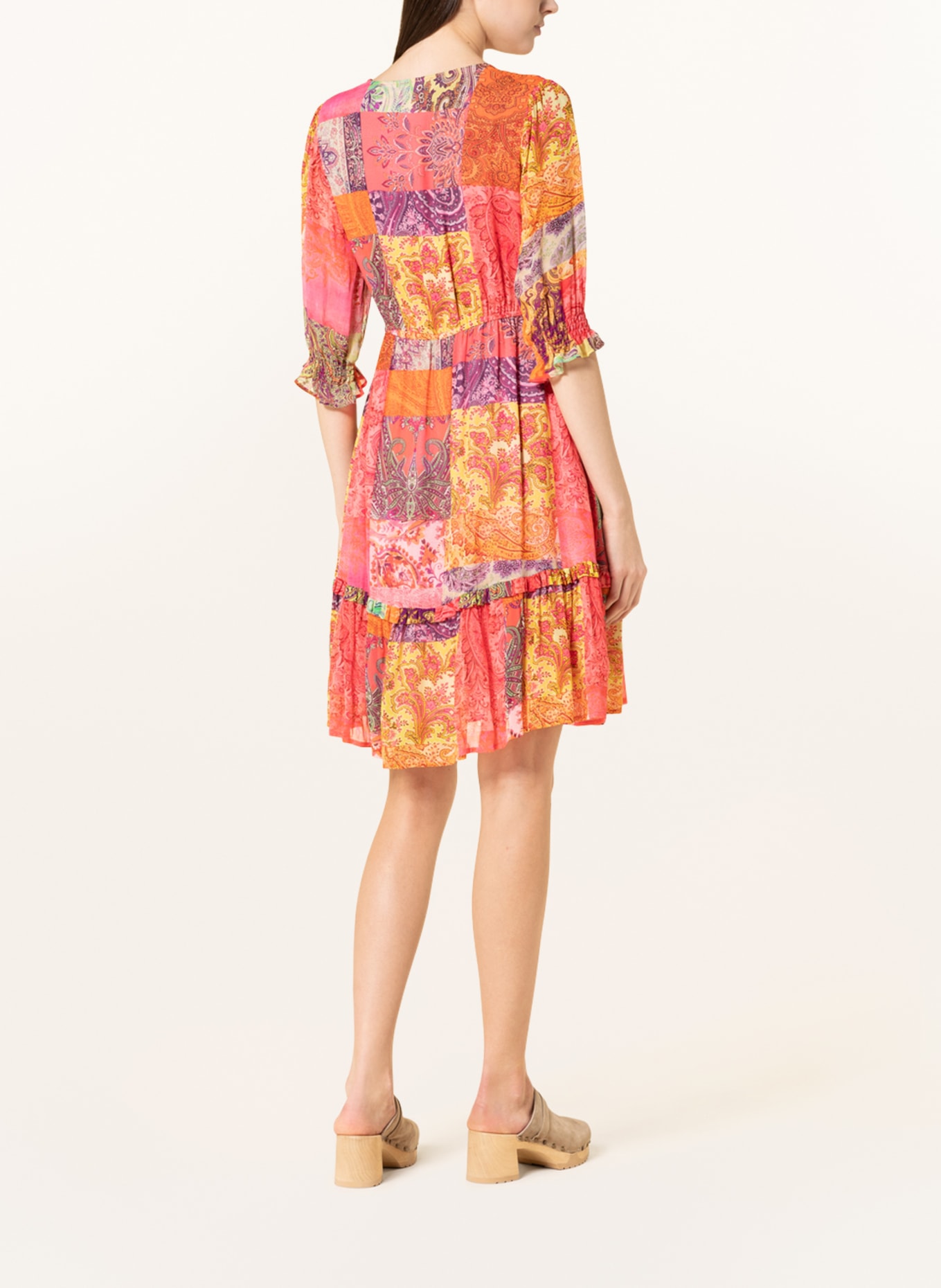Princess GOES HOLLYWOOD Dress with 3/4 sleeves , Color: PINK/ ORANGE/ PURPLE (Image 3)