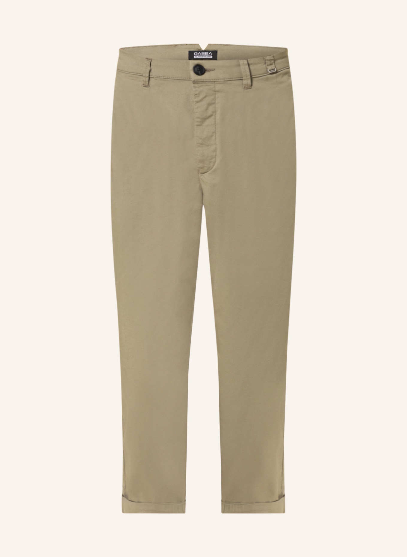 GABBA Chinos FIRENZE relaxed tapered fit, Color: KHAKI (Image 1)