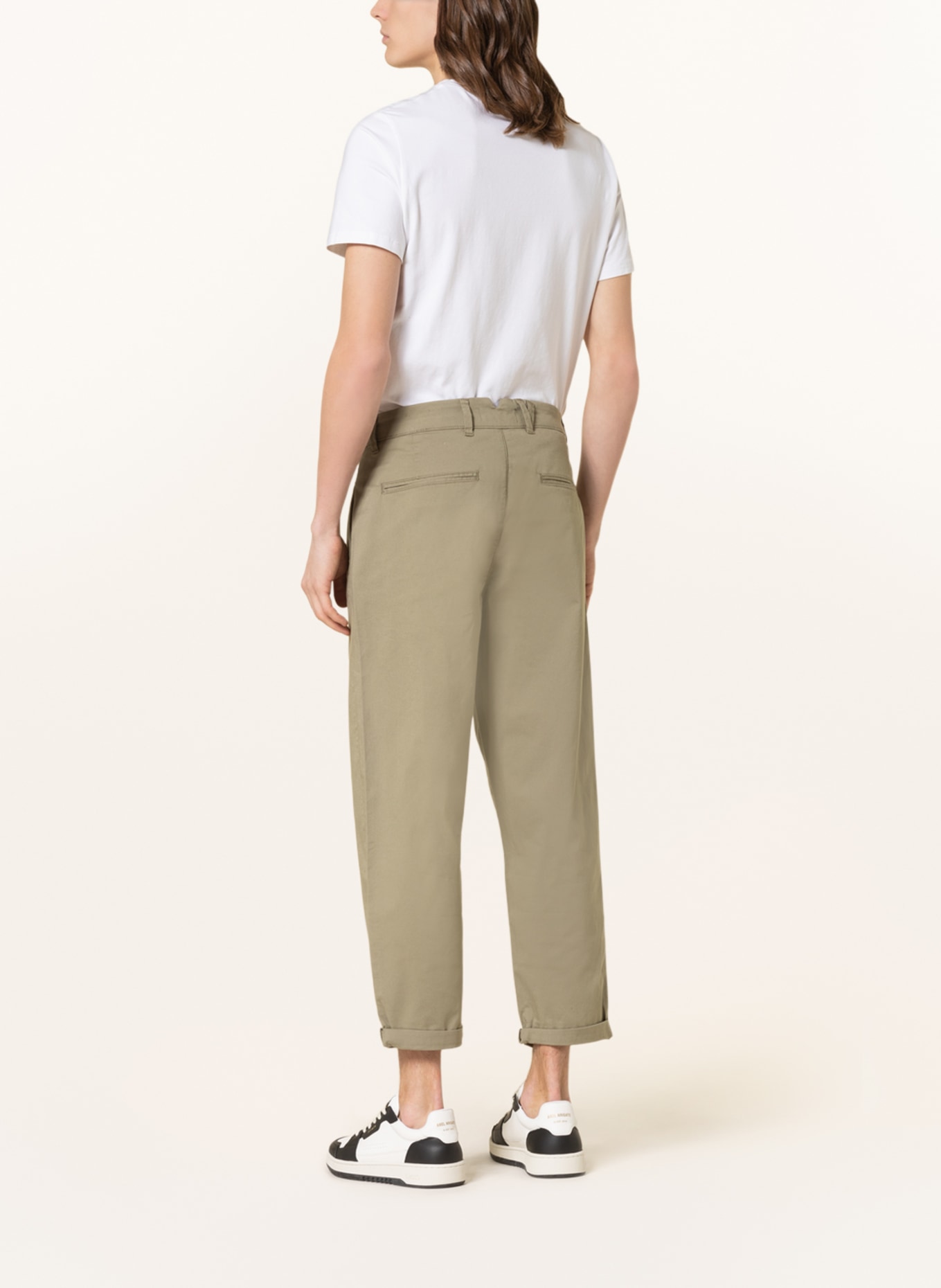 GABBA Chinos FIRENZE relaxed tapered fit, Color: KHAKI (Image 3)