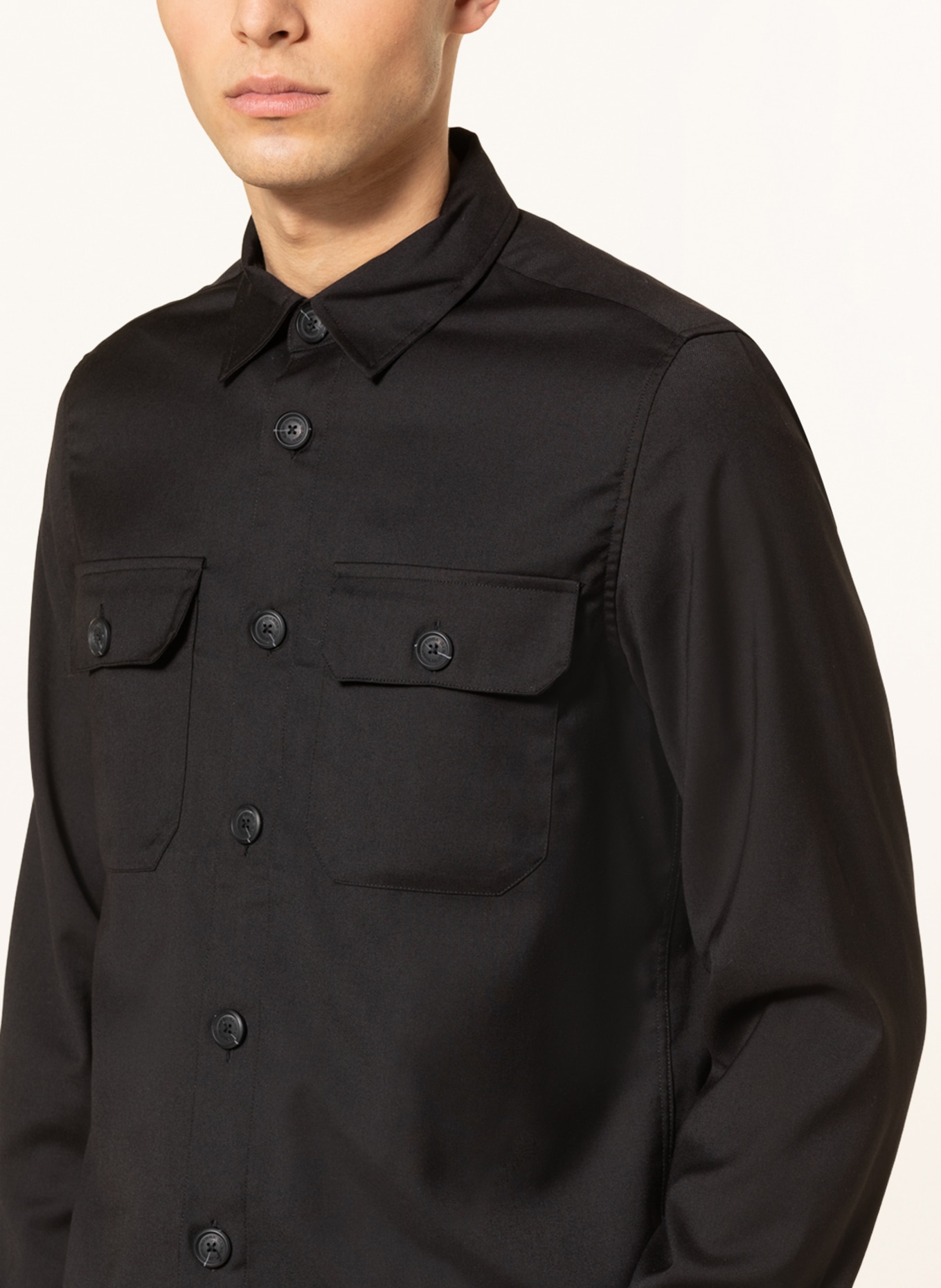 GABBA Overshirt TOPPER MONZA, Color: BLACK (Image 4)