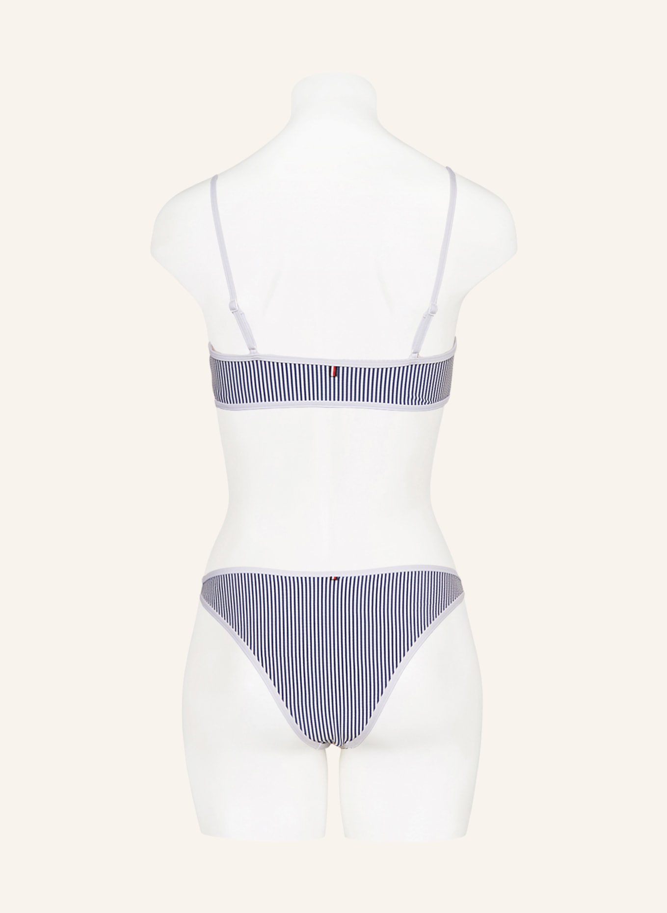 TOMMY HILFIGER Brazilian bikini bottoms, Color: WHITE/ BLUE (Image 3)