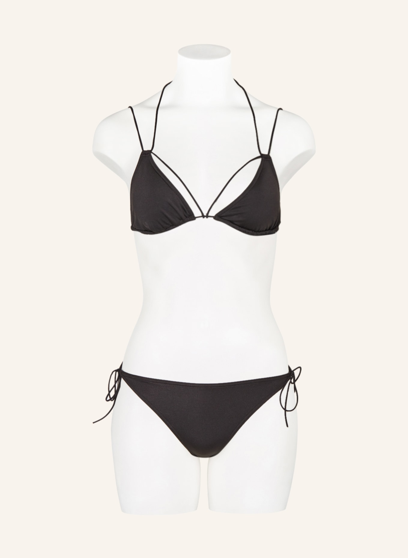 Calvin Klein Triangle bikini bottoms MULTI TIES, Color: BLACK (Image 2)
