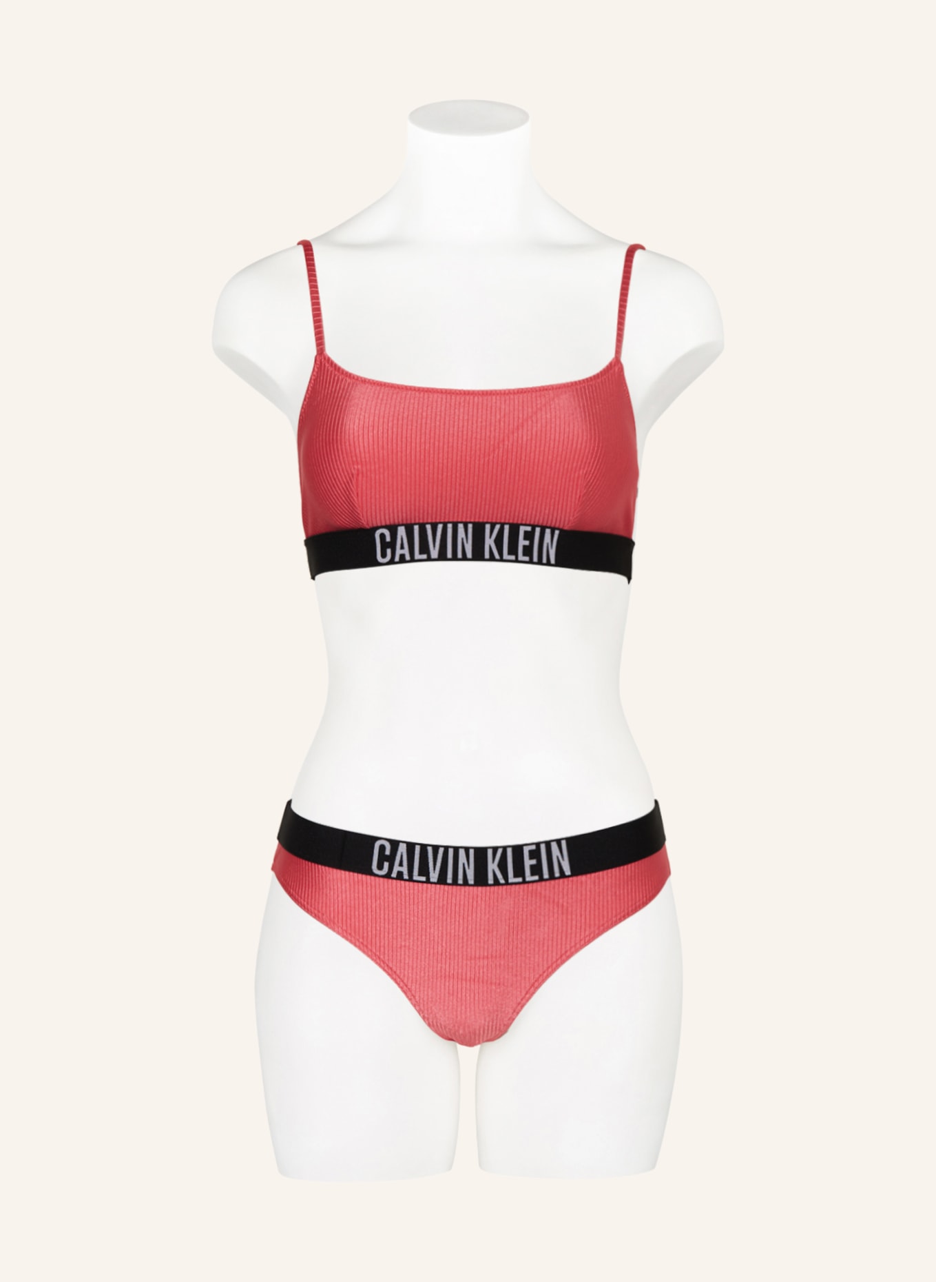 Calvin Klein Bustier-Bikini-Top INTENSE POWER, Farbe: PINK/ SCHWARZ (Bild 2)