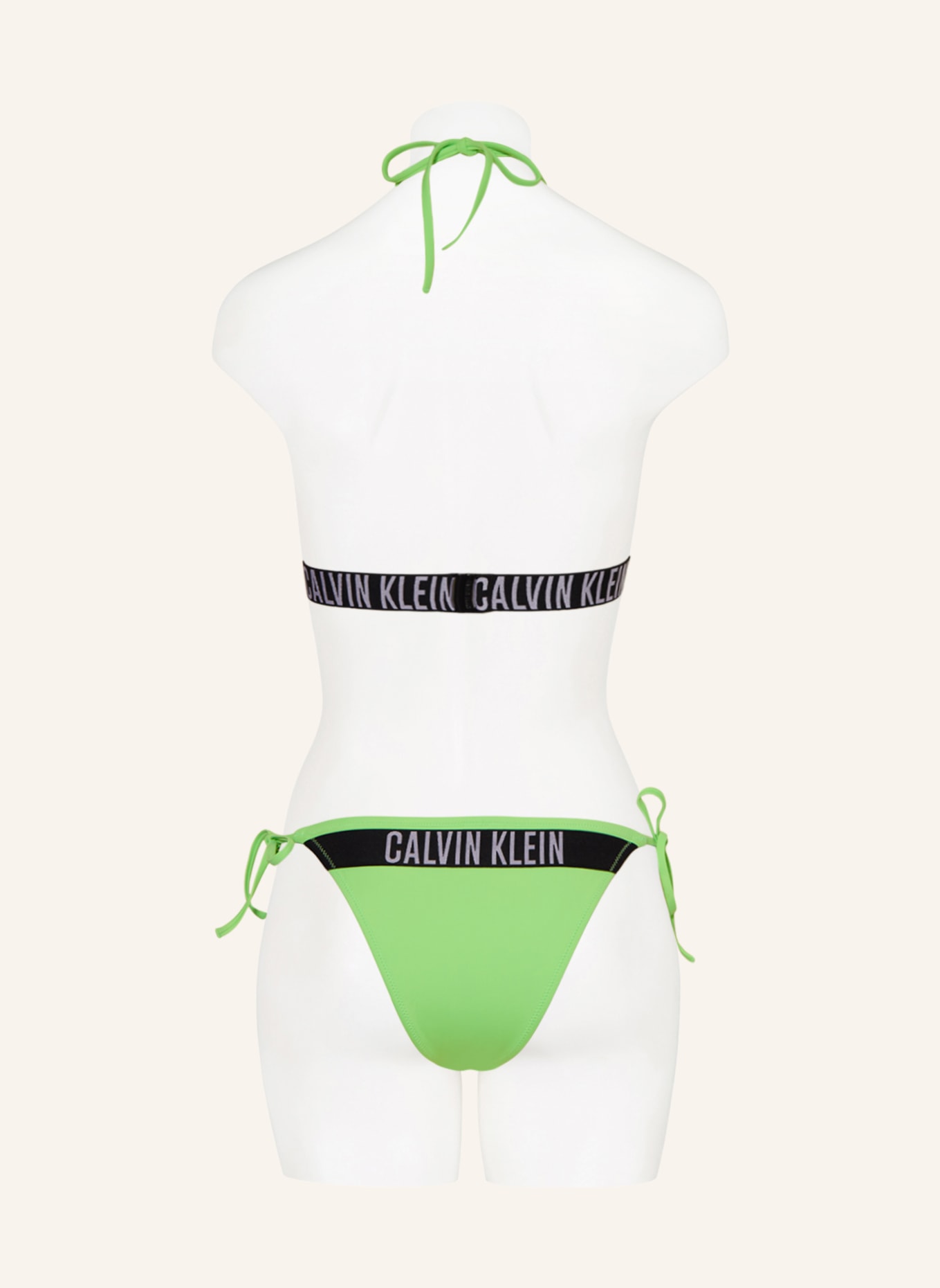 Calvin Klein Triangle bikini top INTENSE POWER, Color: LIGHT GREEN (Image 3)