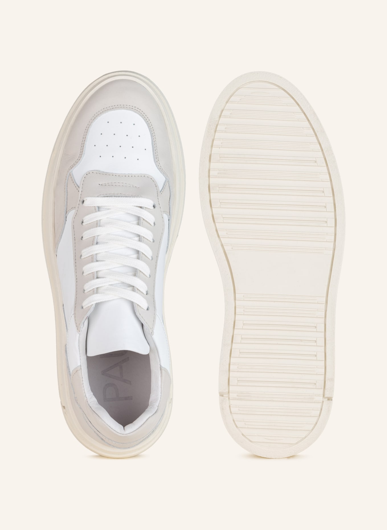 PAUL Sneakers, Color: WHITE/ BEIGE (Image 5)