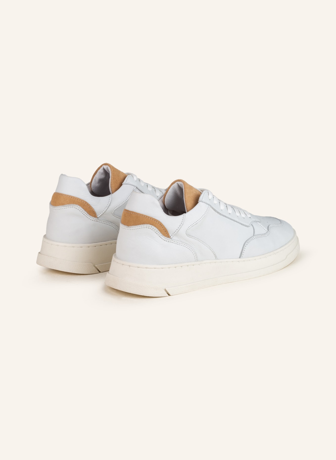 PAUL Sneakers, Color: WHITE/ COGNAC (Image 2)