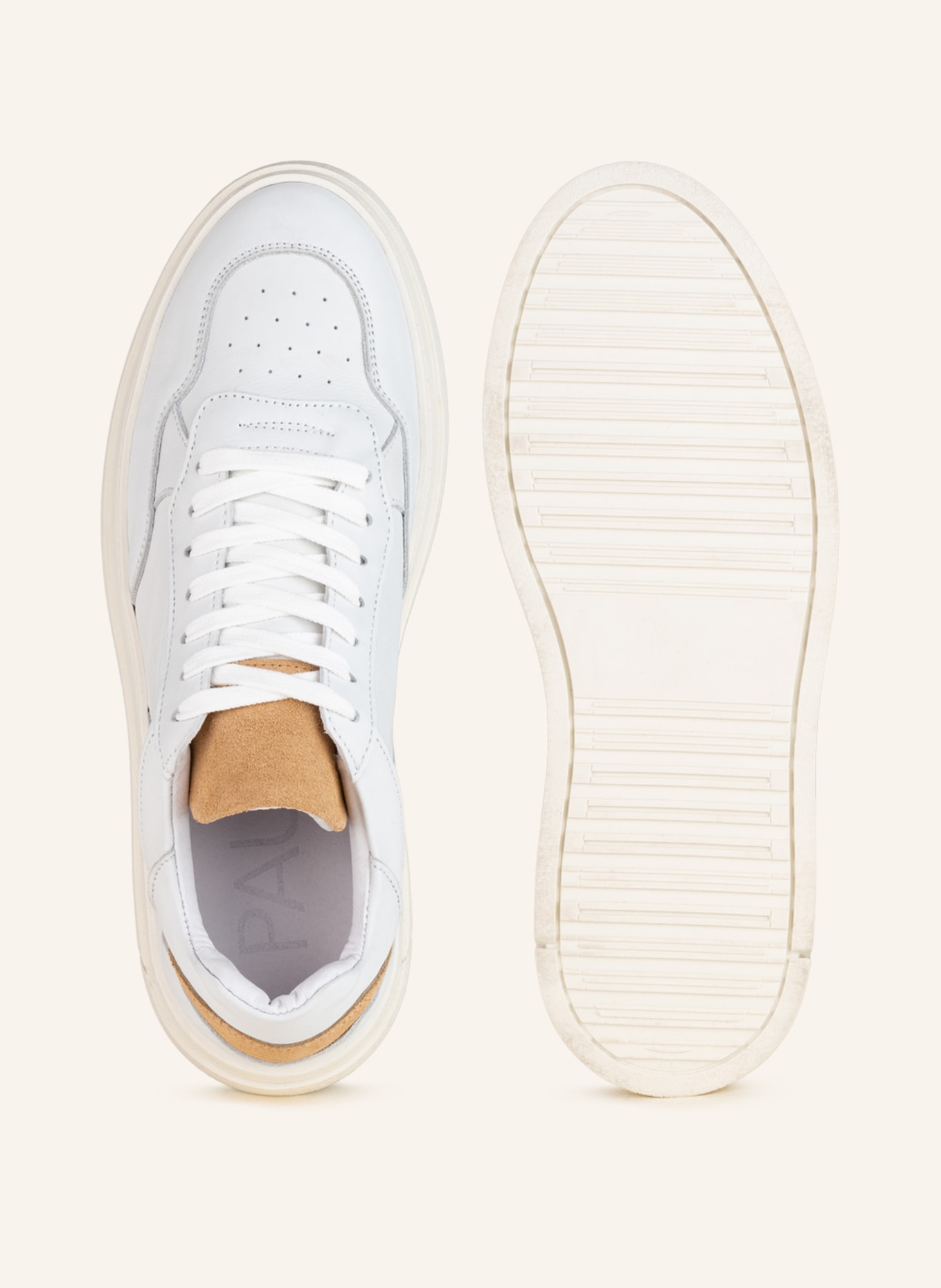 PAUL Sneakers, Color: WHITE/ COGNAC (Image 5)