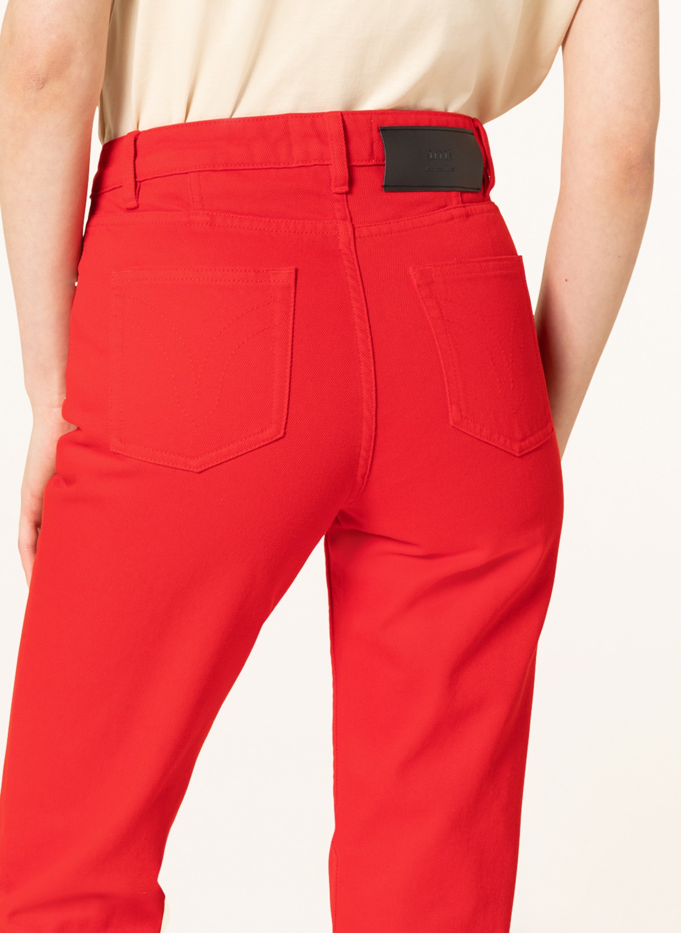 AMI PARIS Straight Jeans, Farbe: 681 SCARLET RED (Bild 5)