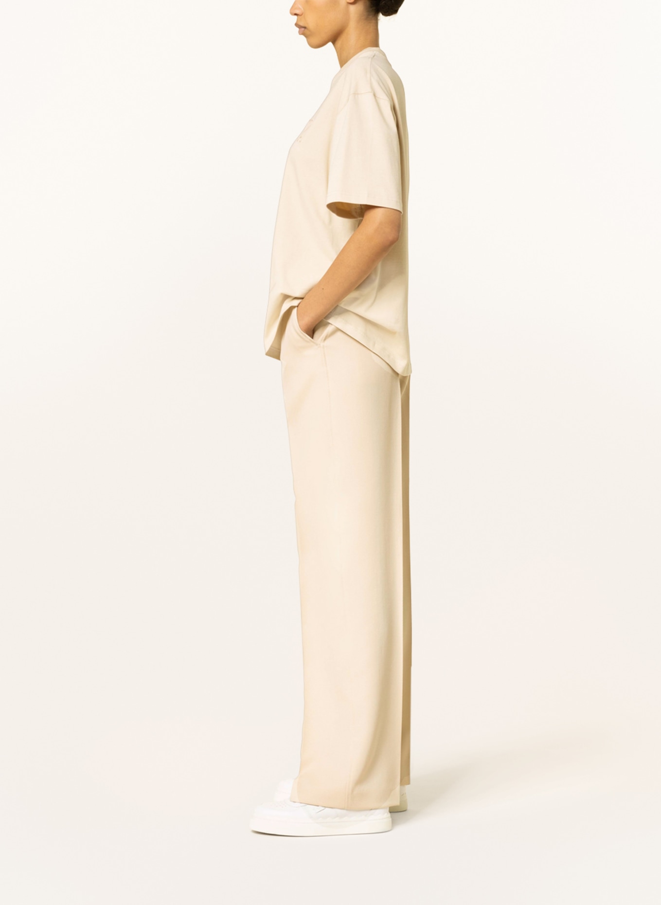 AMI PARIS Spodnie marlena, Kolor: KREMOWY (Obrazek 4)