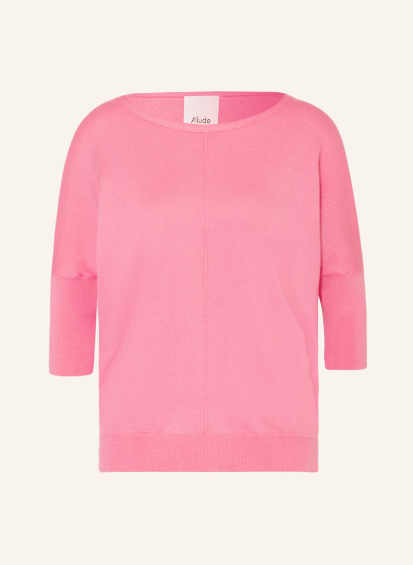 ALLUDE Sweater with 3/4 sleeves, Color: PINK (Image 1)