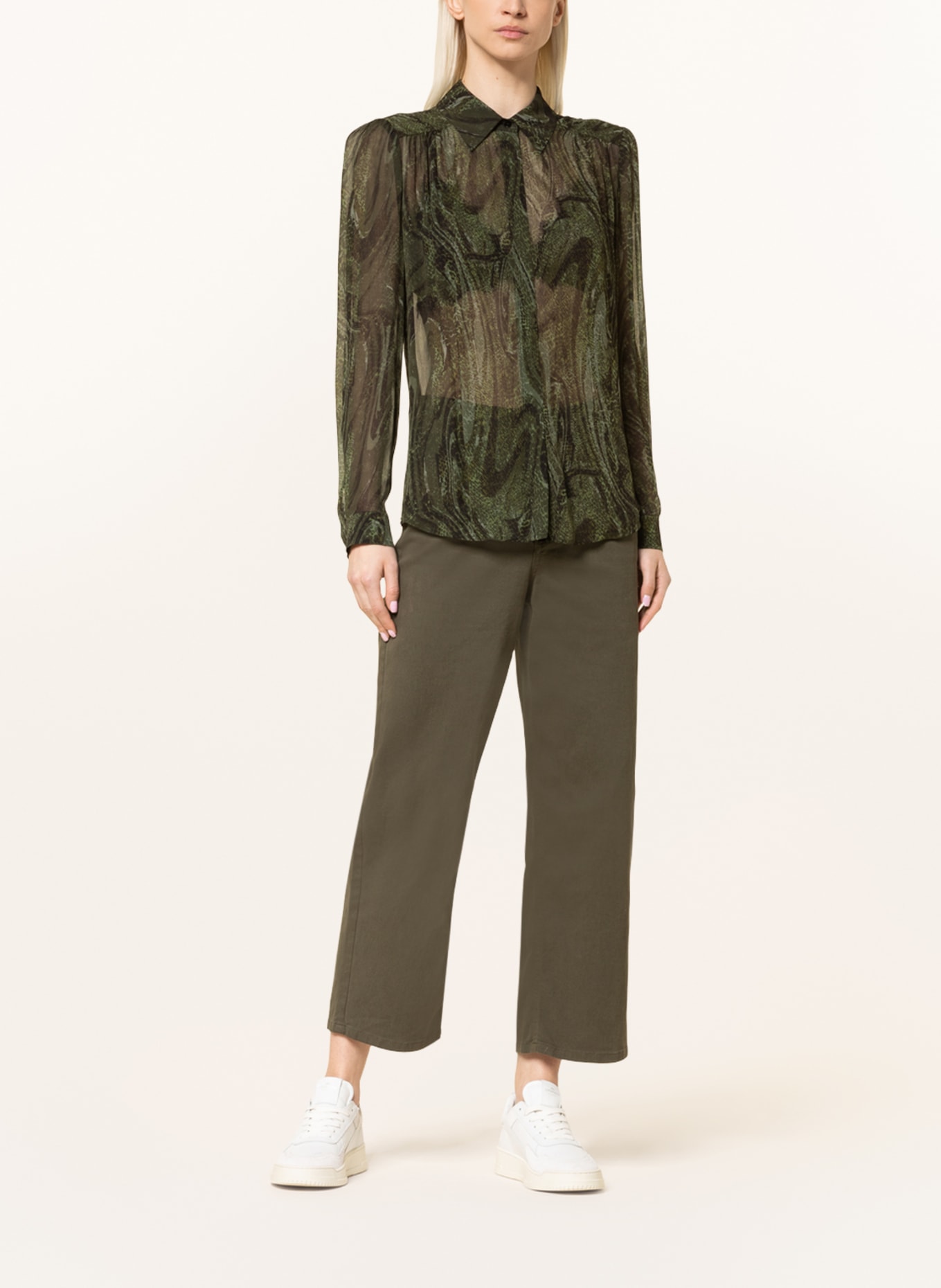 Lala Berlin Shirt blouse BLING, Color: GREEN (Image 2)