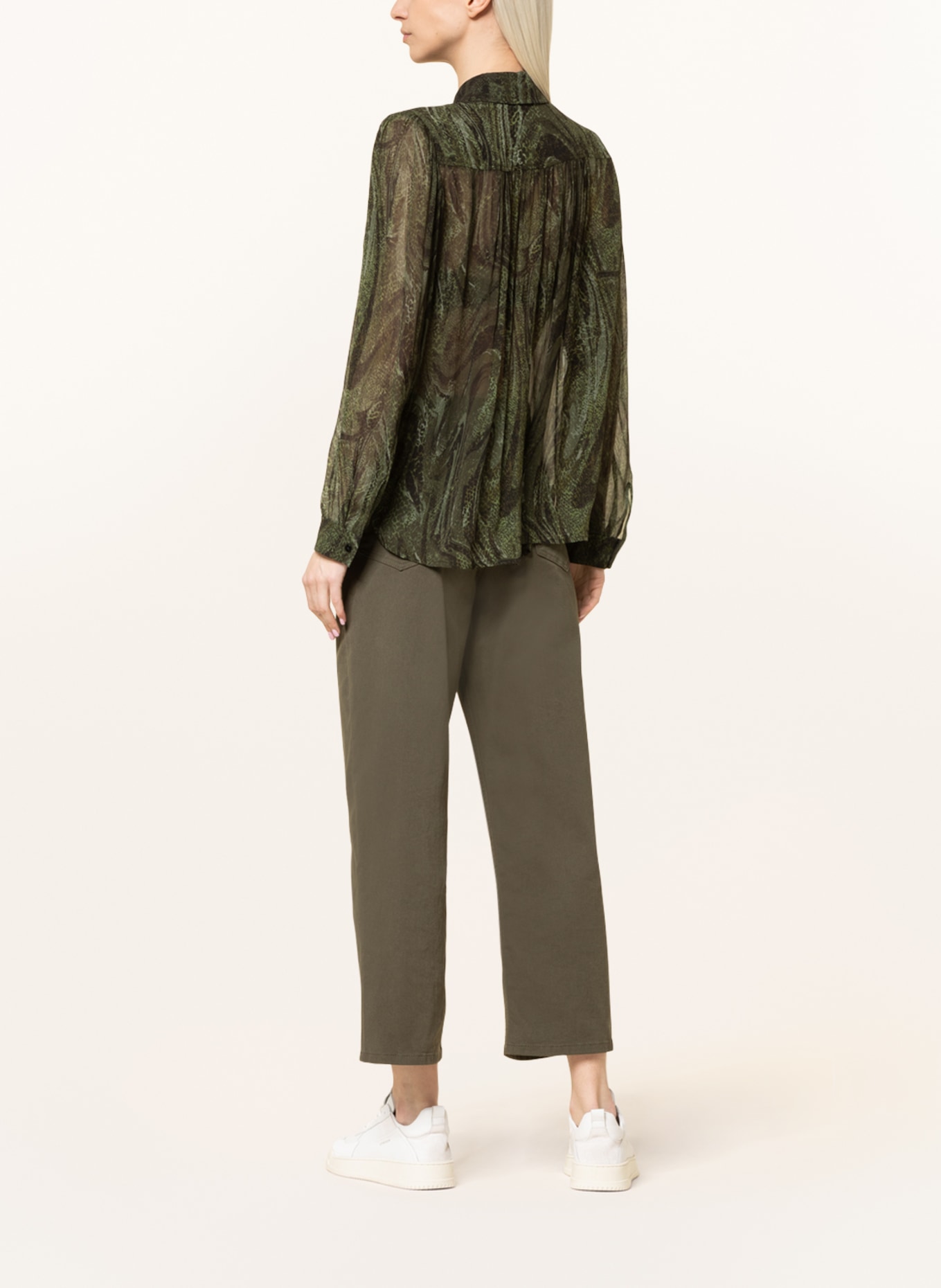 Lala Berlin Shirt blouse BLING, Color: GREEN (Image 3)