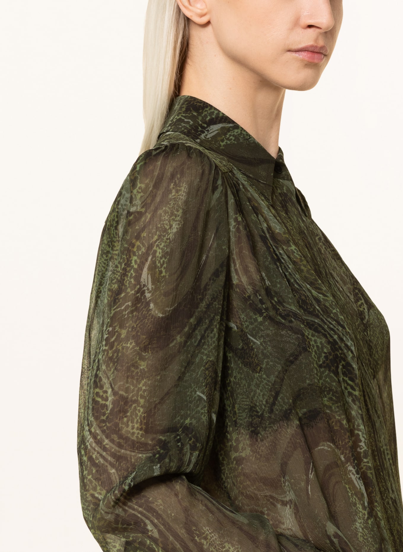 Lala Berlin Shirt blouse BLING, Color: GREEN (Image 4)