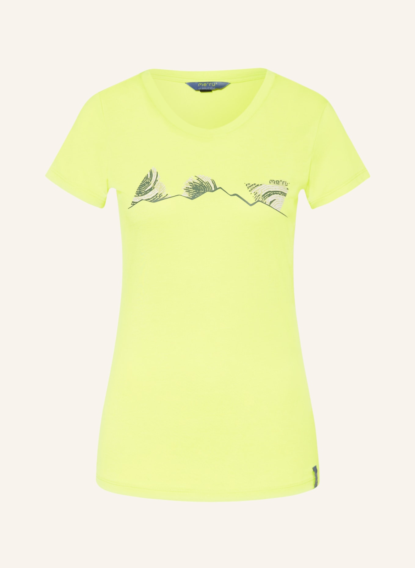 me°ru' T-shirt GREVE, Color: YELLOW (Image 1)