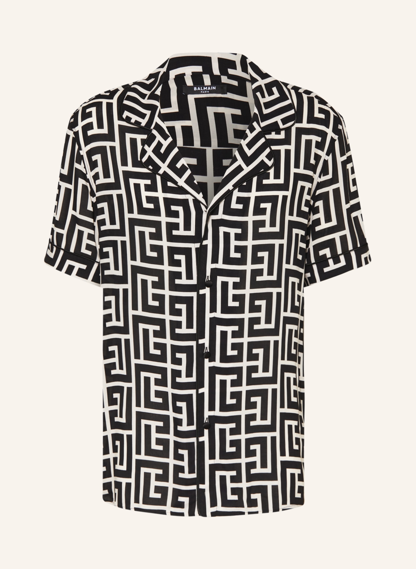 BALMAIN Resort shirt comfort fit, Color: BLACK/ WHITE (Image 1)