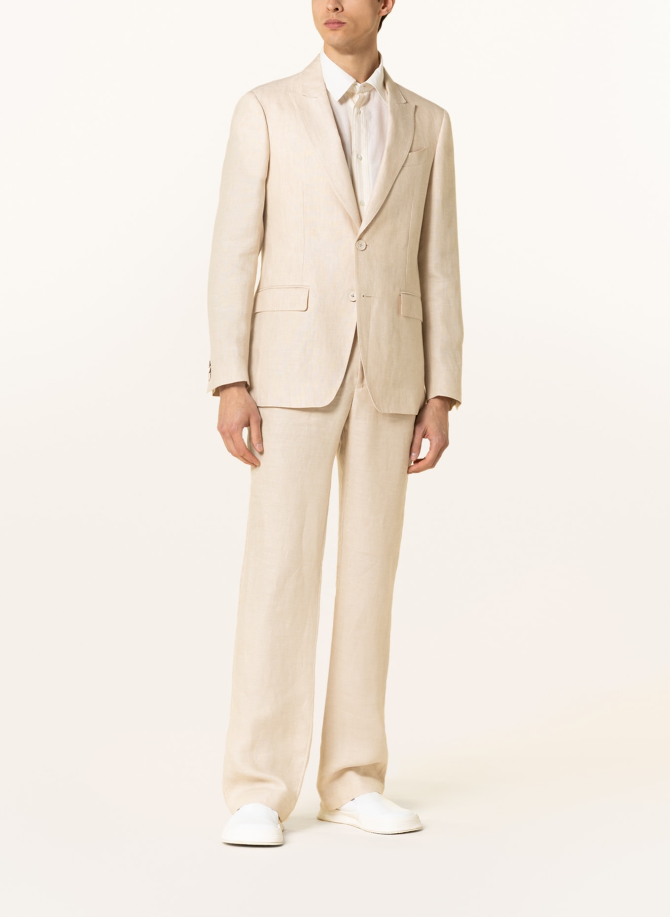 ETRO Suit jacket extra slim fit in linen, Color: ECRU (Image 2)