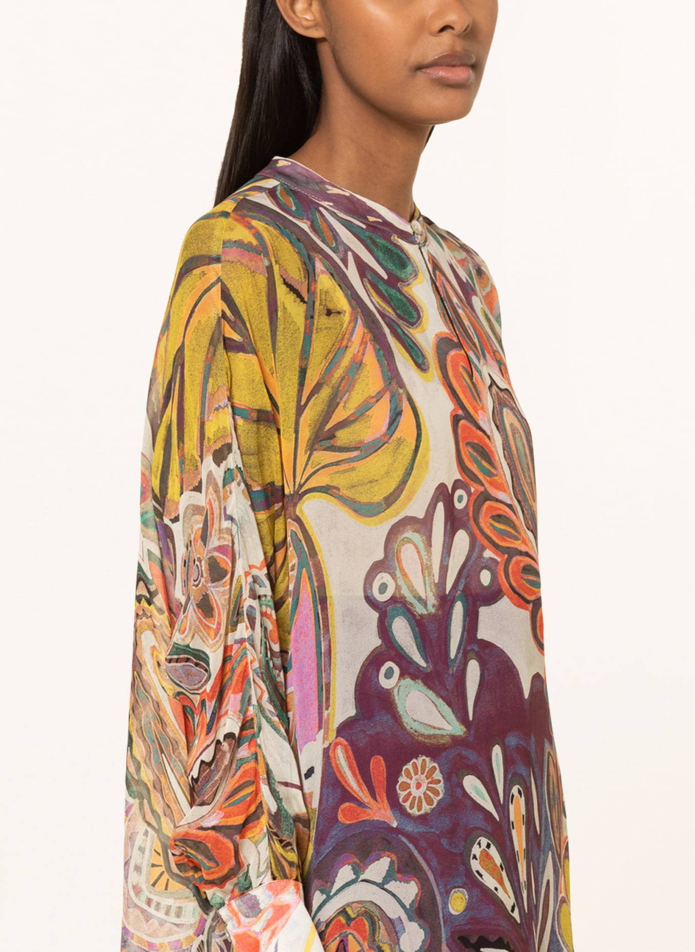 SEM PER LEI Shirt blouse, Color: ECRU/ YELLOW/ GREEN (Image 4)