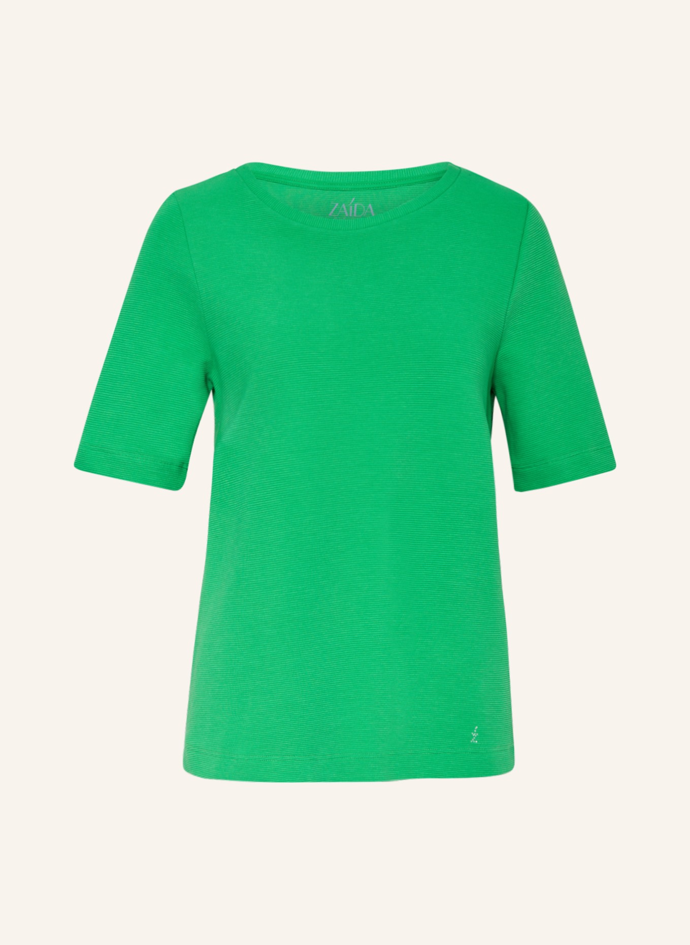 ZAÍDA T-shirt with decorative gems, Color: GREEN(Image null)
