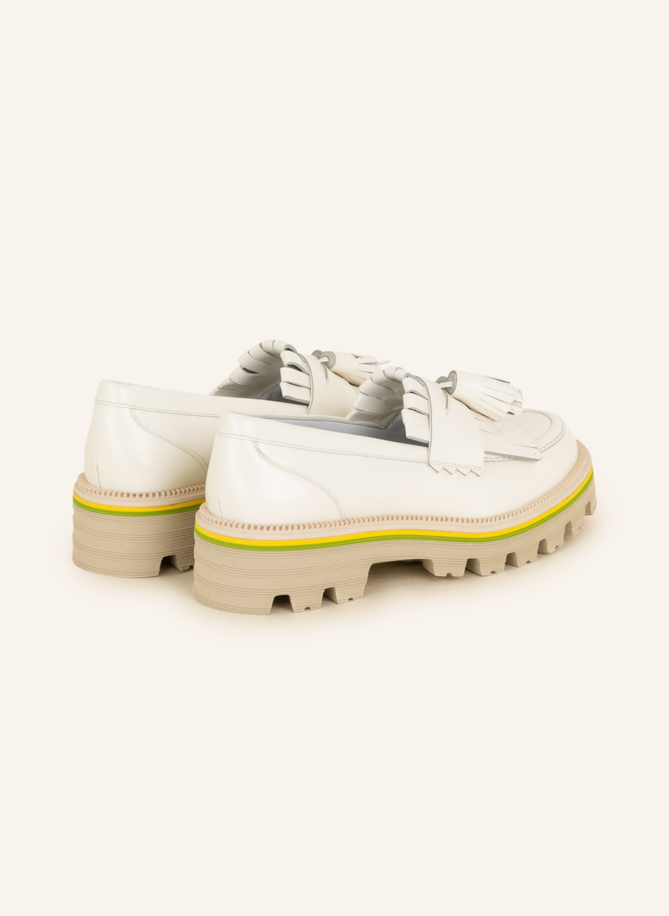 Pertini Loafers, Color: ECRU/ WHITE (Image 2)