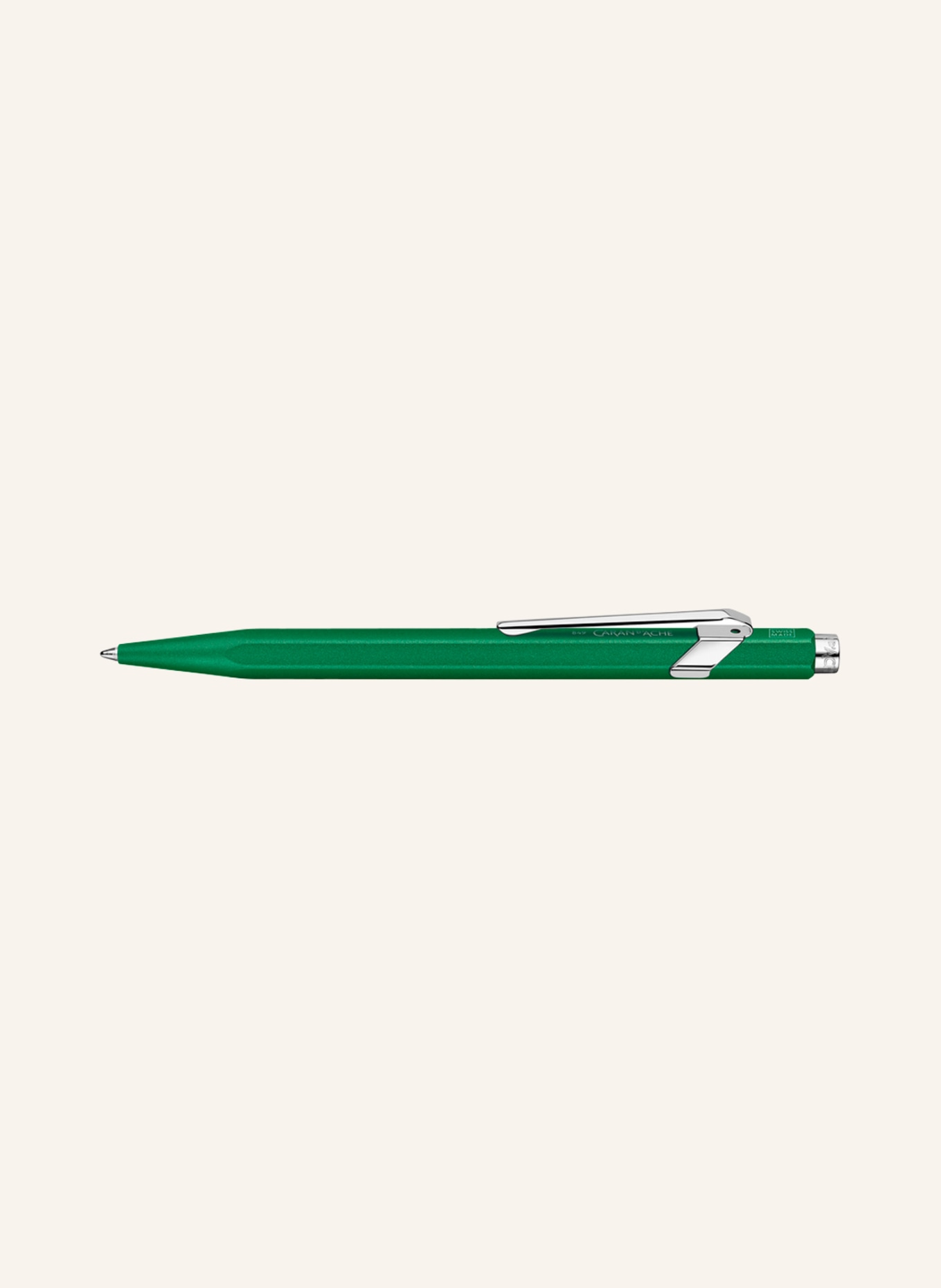 CARAN d'ACHE Długopis przyciskowy 849 COLORMAT-X, Kolor: ZIELONY (Obrazek 2)