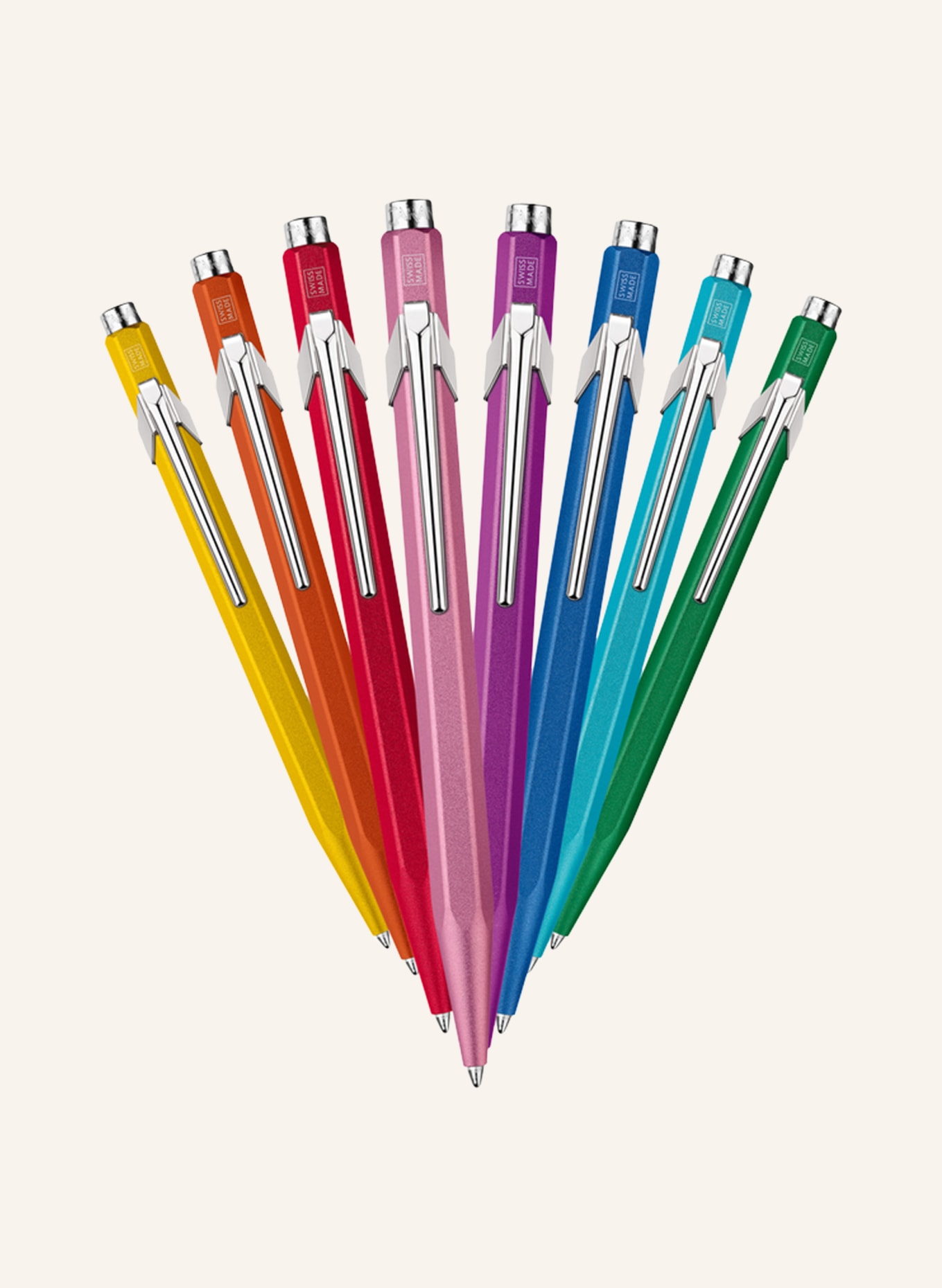 CARAN d'ACHE Retractable ballpoint pen 849 COLORMAT-X, Color: GREEN (Image 5)