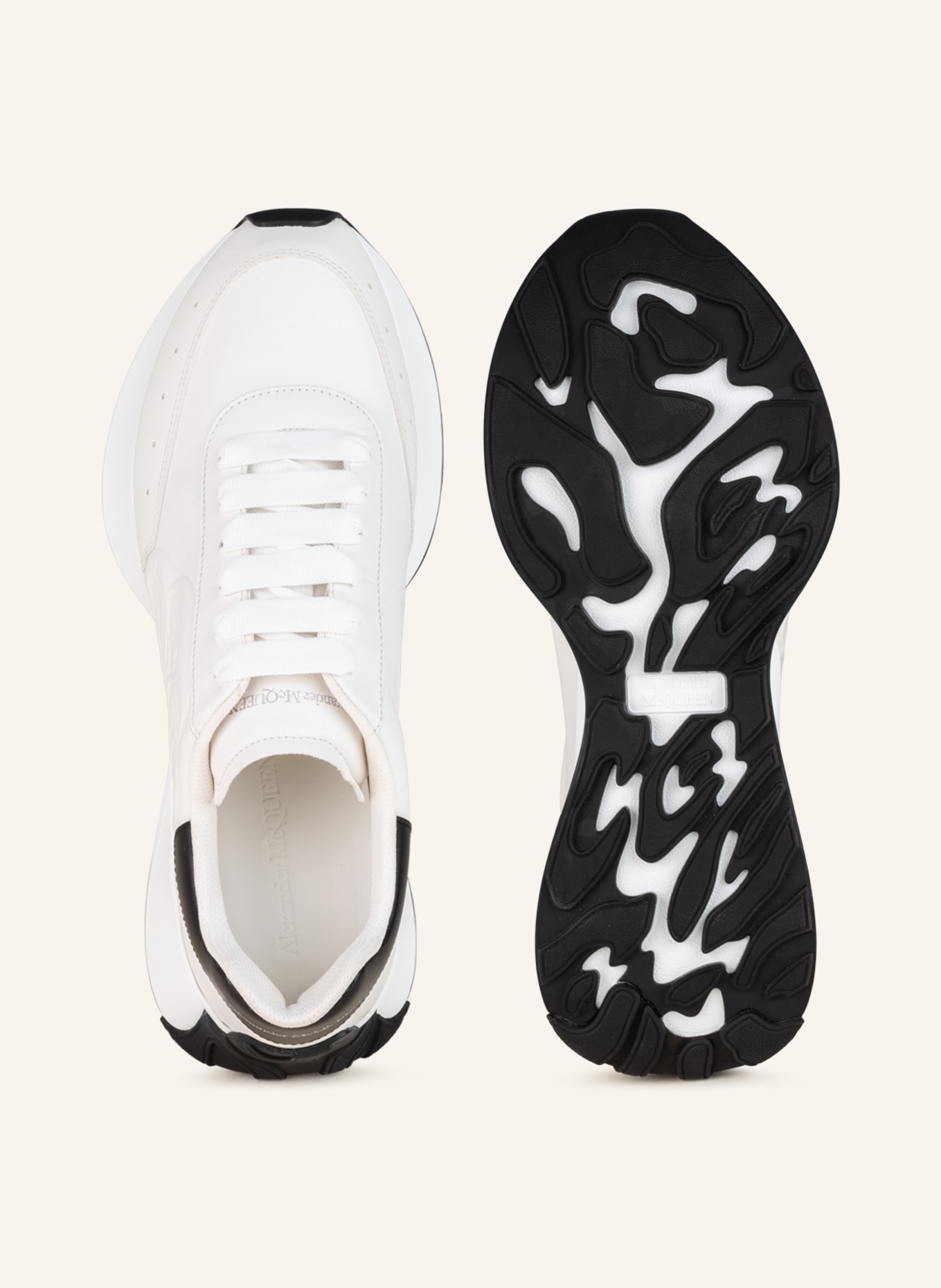 Alexander McQUEEN Sneakers SPRINT RUNNER, Color: WHITE/ BLACK (Image 5)