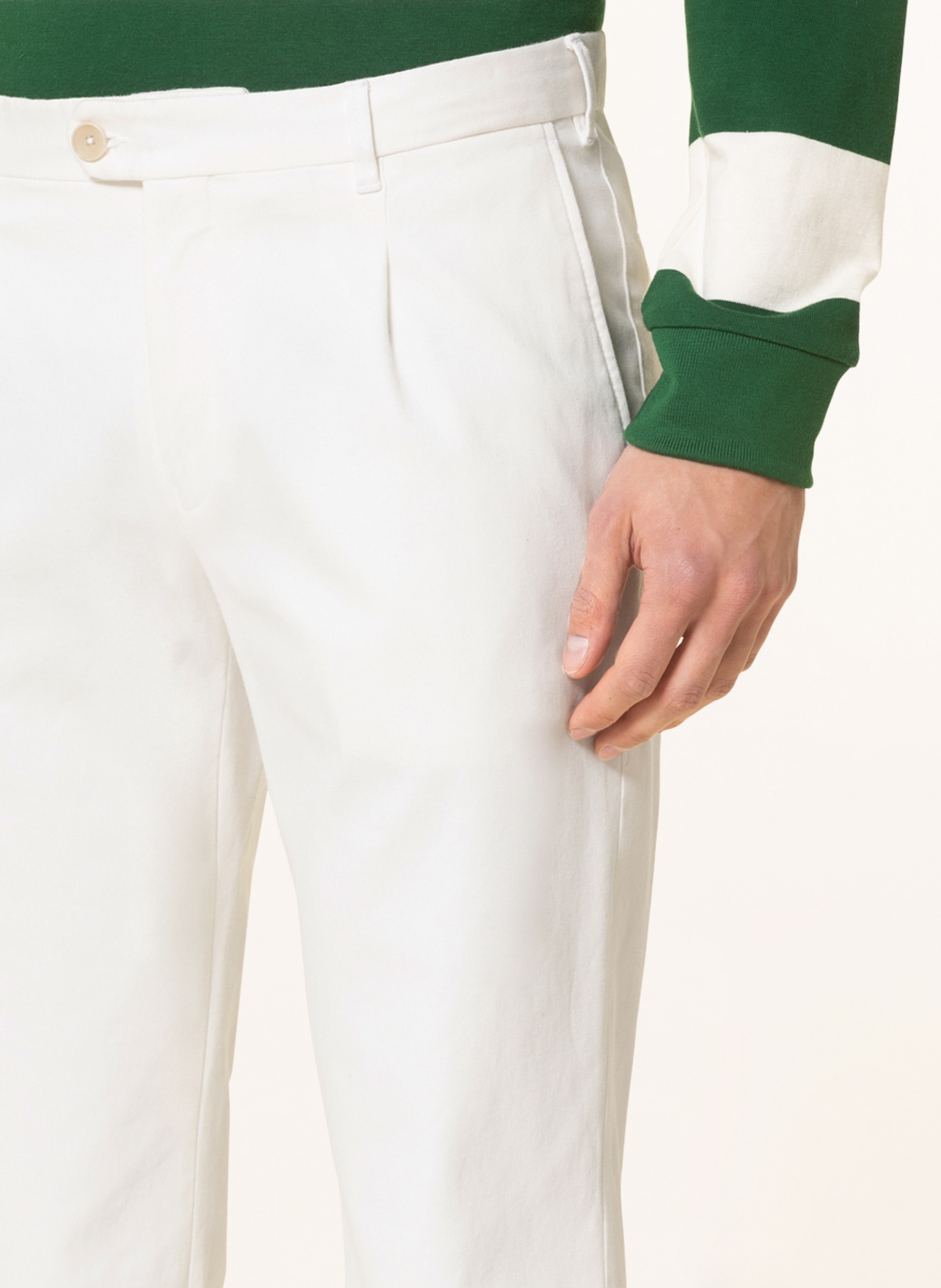 EDUARD DRESSLER Chino Extra Slim Fit, Farbe: WEISS (Bild 5)