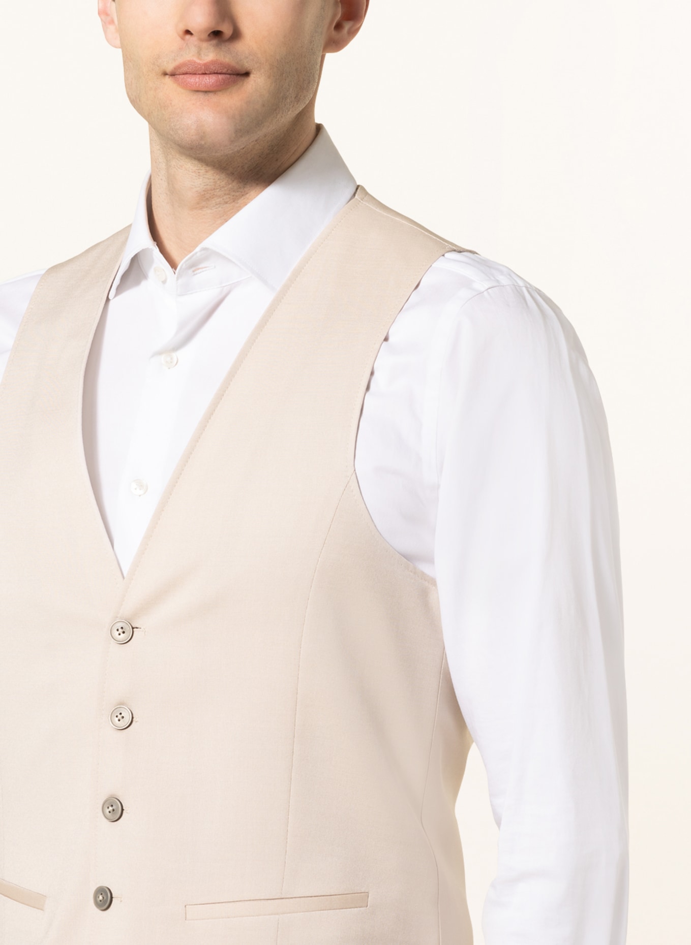 pierre cardin Suit vest GAB slim fit, Color: 1110 Pelican (Image 4)