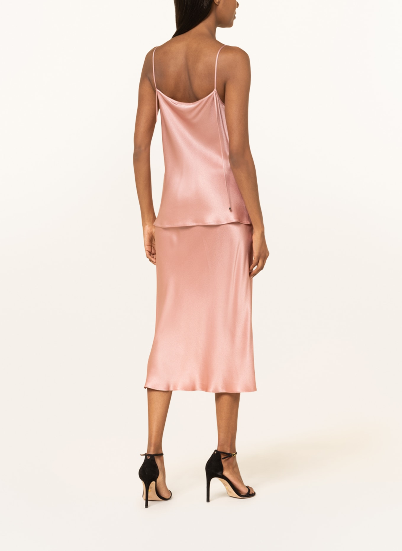 ANTONELLI firenze Satin top with silk, Color: ROSE (Image 3)