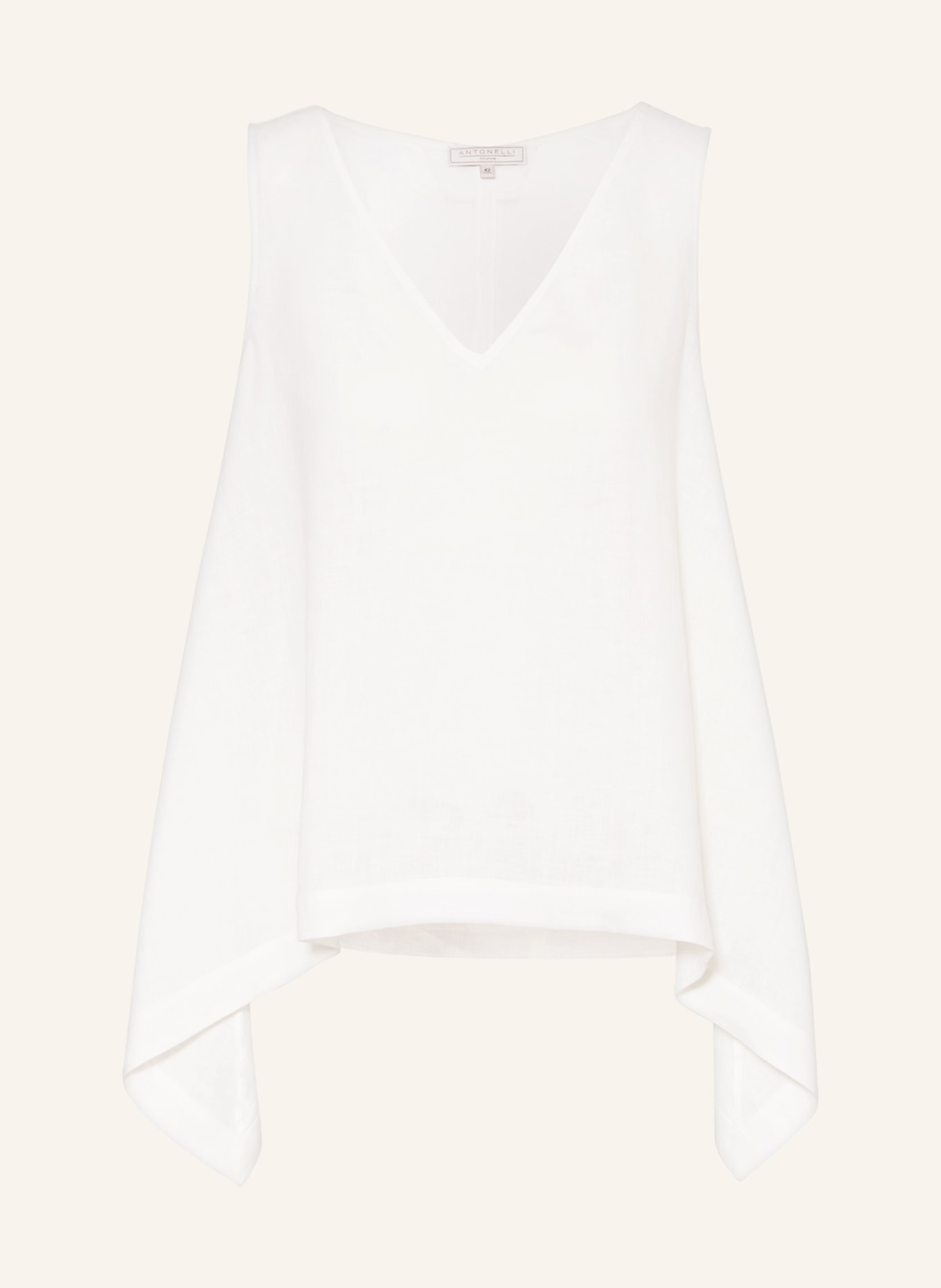 ANTONELLI firenze Blouse top made of linen, Color: WHITE (Image 1)
