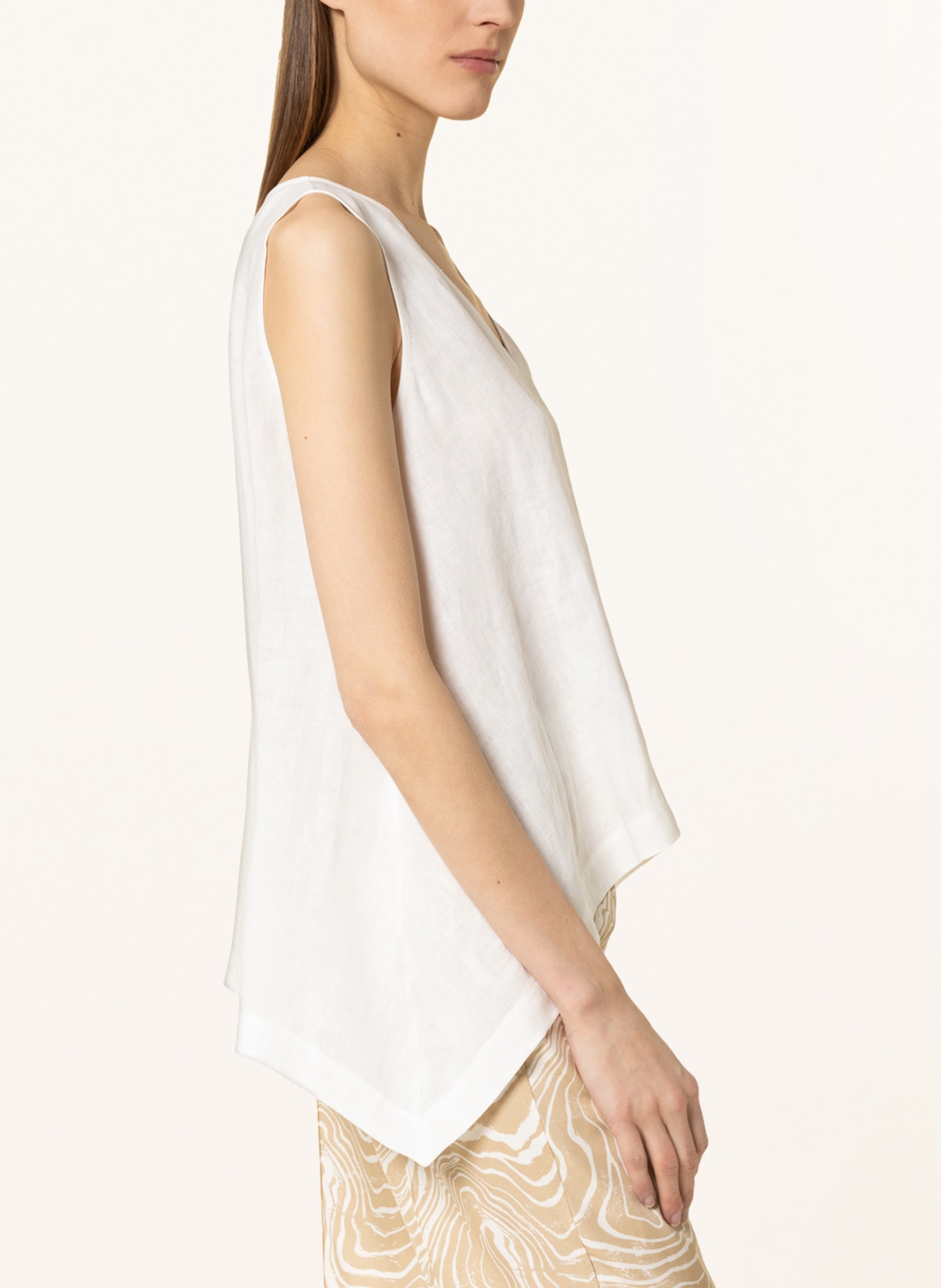 ANTONELLI firenze Blouse top made of linen, Color: WHITE (Image 4)